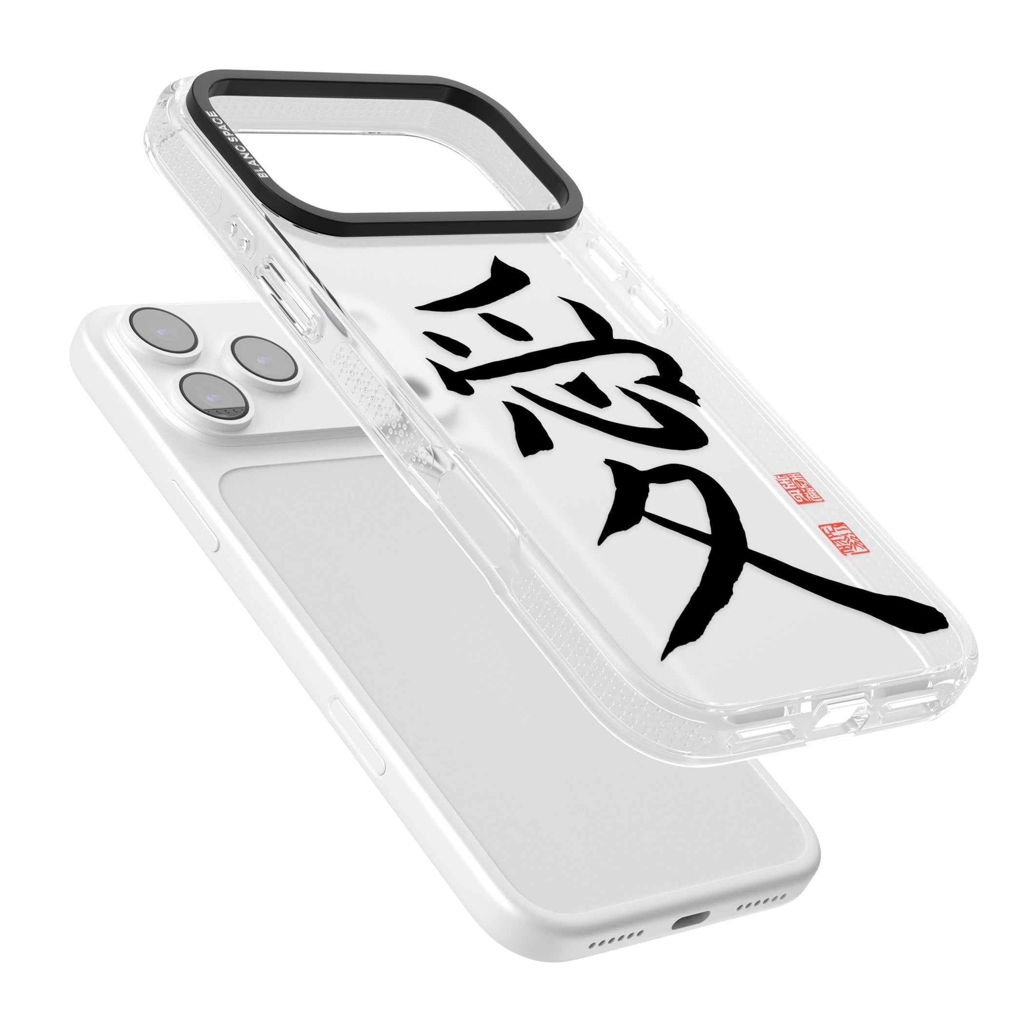 Japanese Kanji Love iPhone 17 Pro Max Impact Air Clear Phone Case Colours