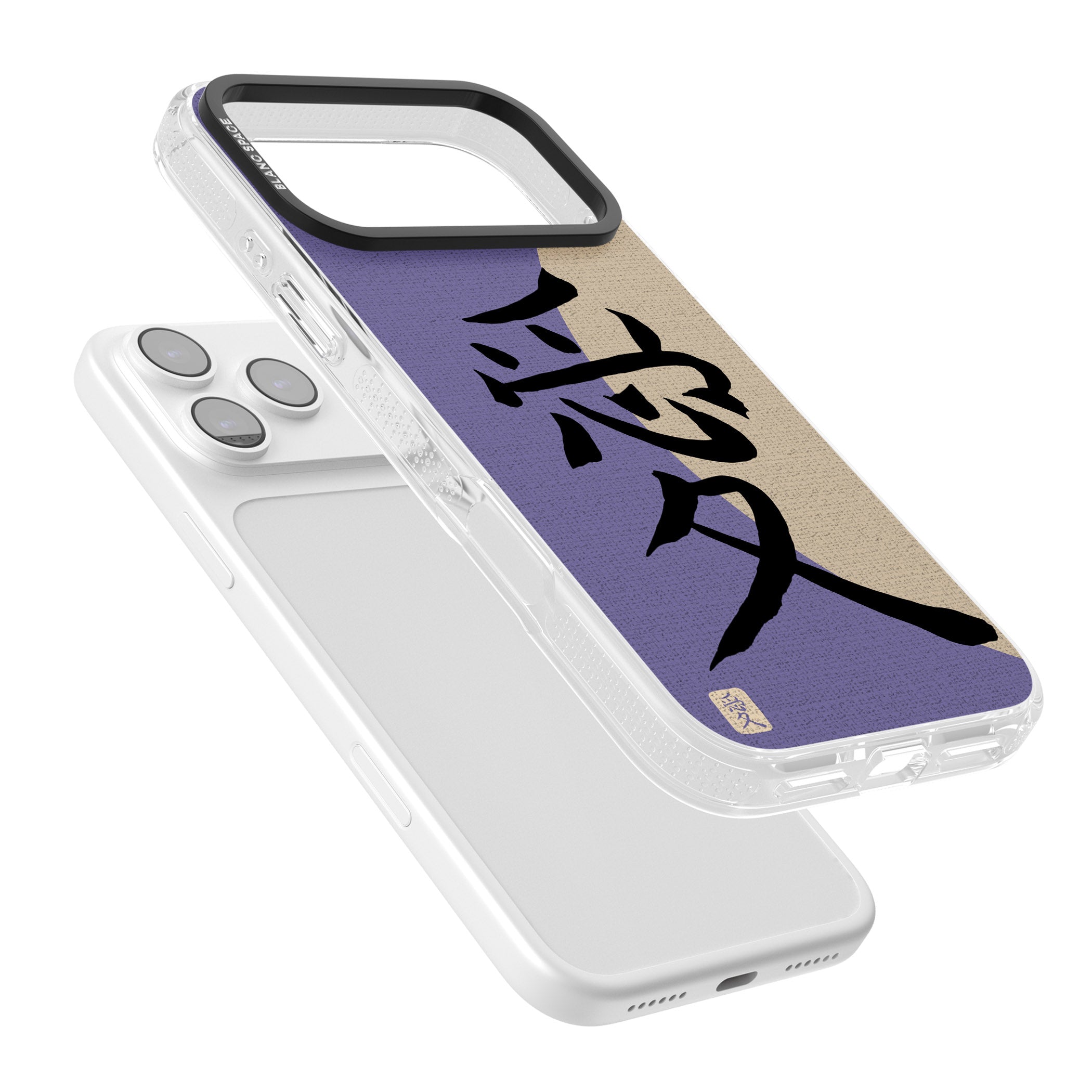 Vintage Japanese Kanji Love iPhone 17 Pro Impact Air Clear Phone Case Colours