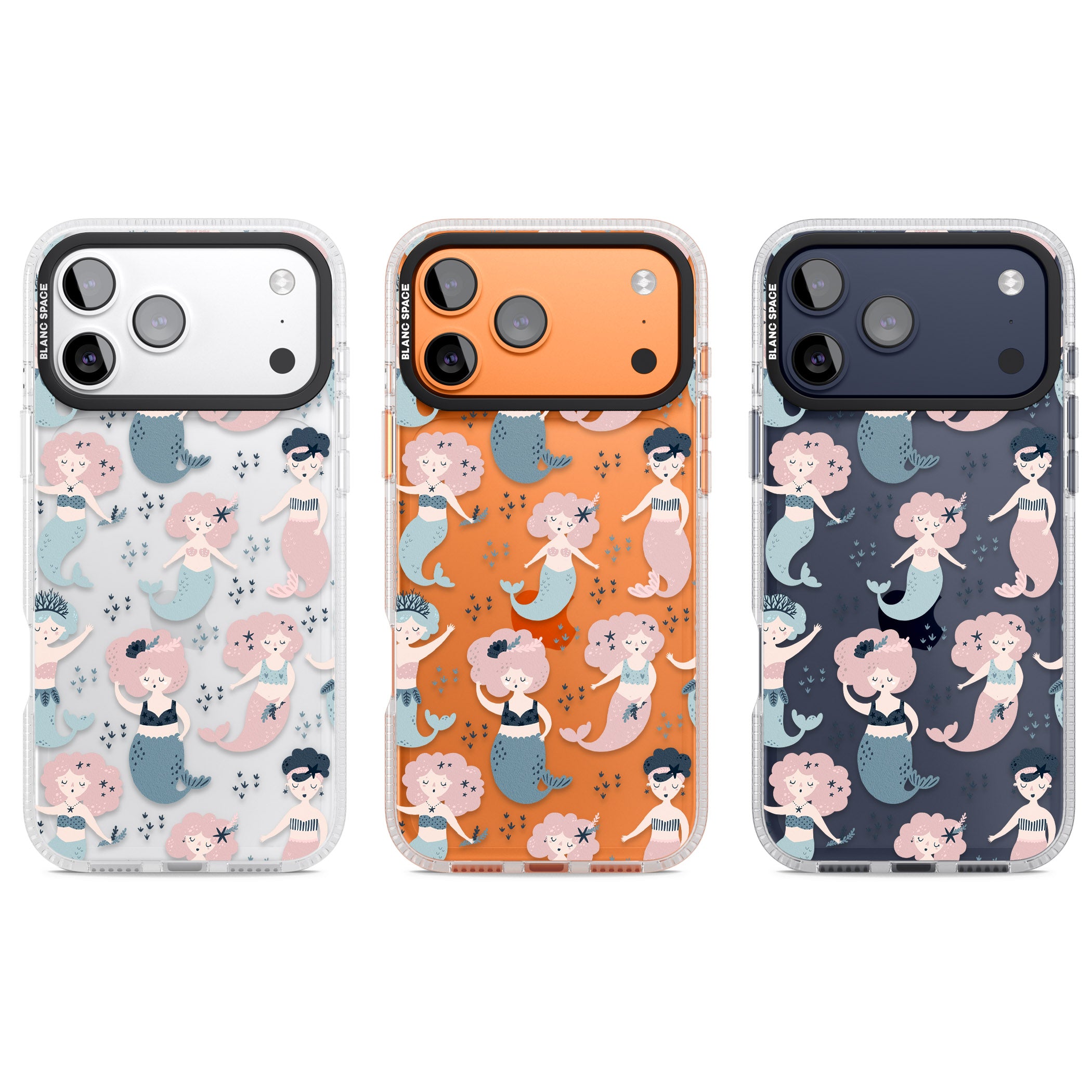 Under The Sea Mermaids (Clear) iPhone 17 Pro Impact Air Clear Phone Case APT Impact Protection