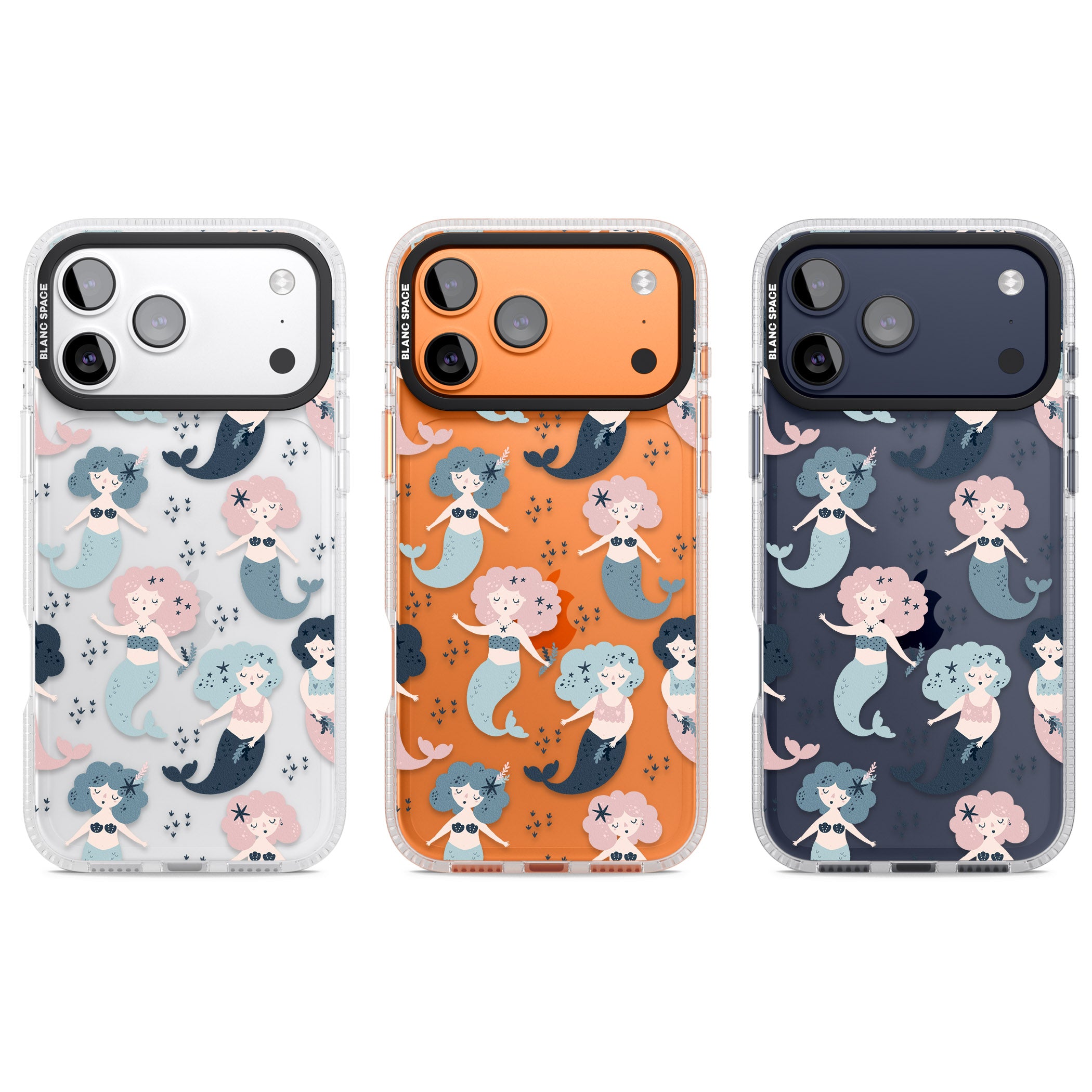 Pastel Mermaids iPhone 17 Pro Impact Air Clear Phone Case APT Impact Protection