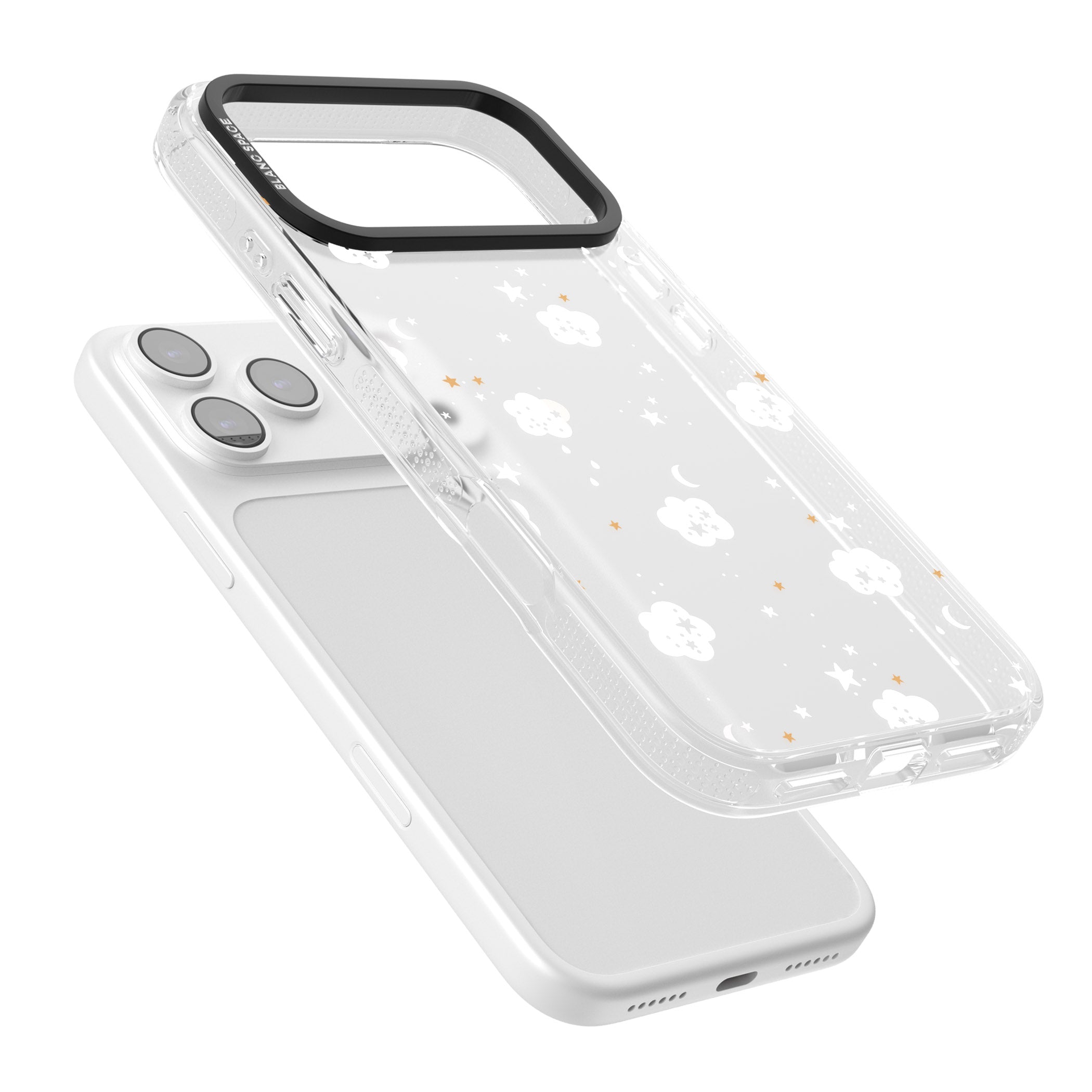 Starry Night Cloud iPhone 17 Pro Max Impact Air Clear Phone Case Colours