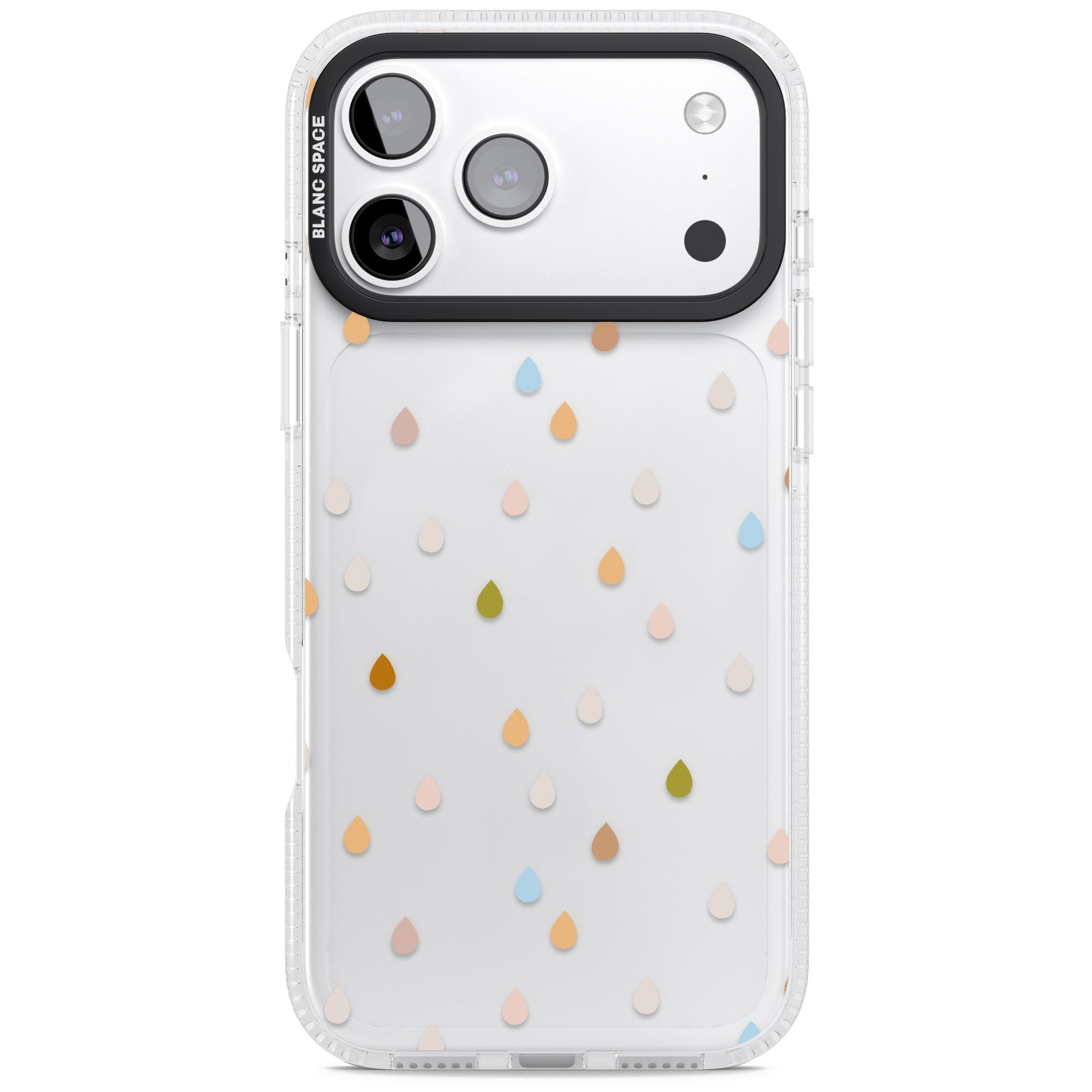 Pastel Raindrops iPhone 17 Pro Max Impact Air Clear Phone Case