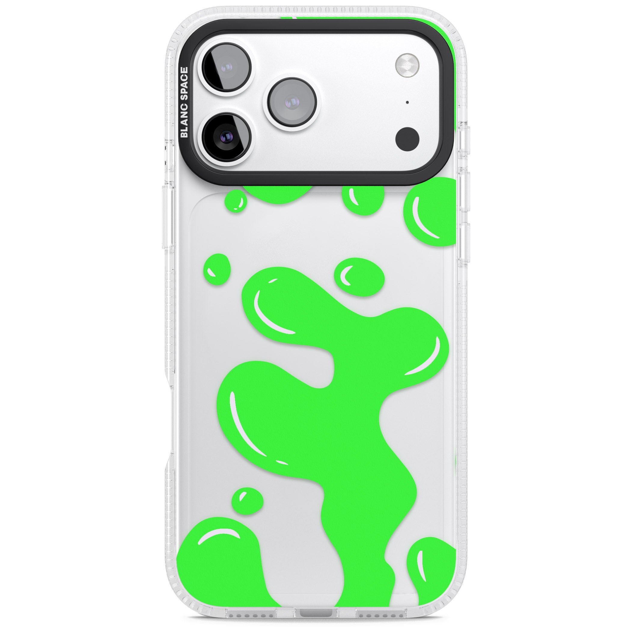 Green Lava Lamp iPhone 17 Pro Impact Air Clear Phone Case