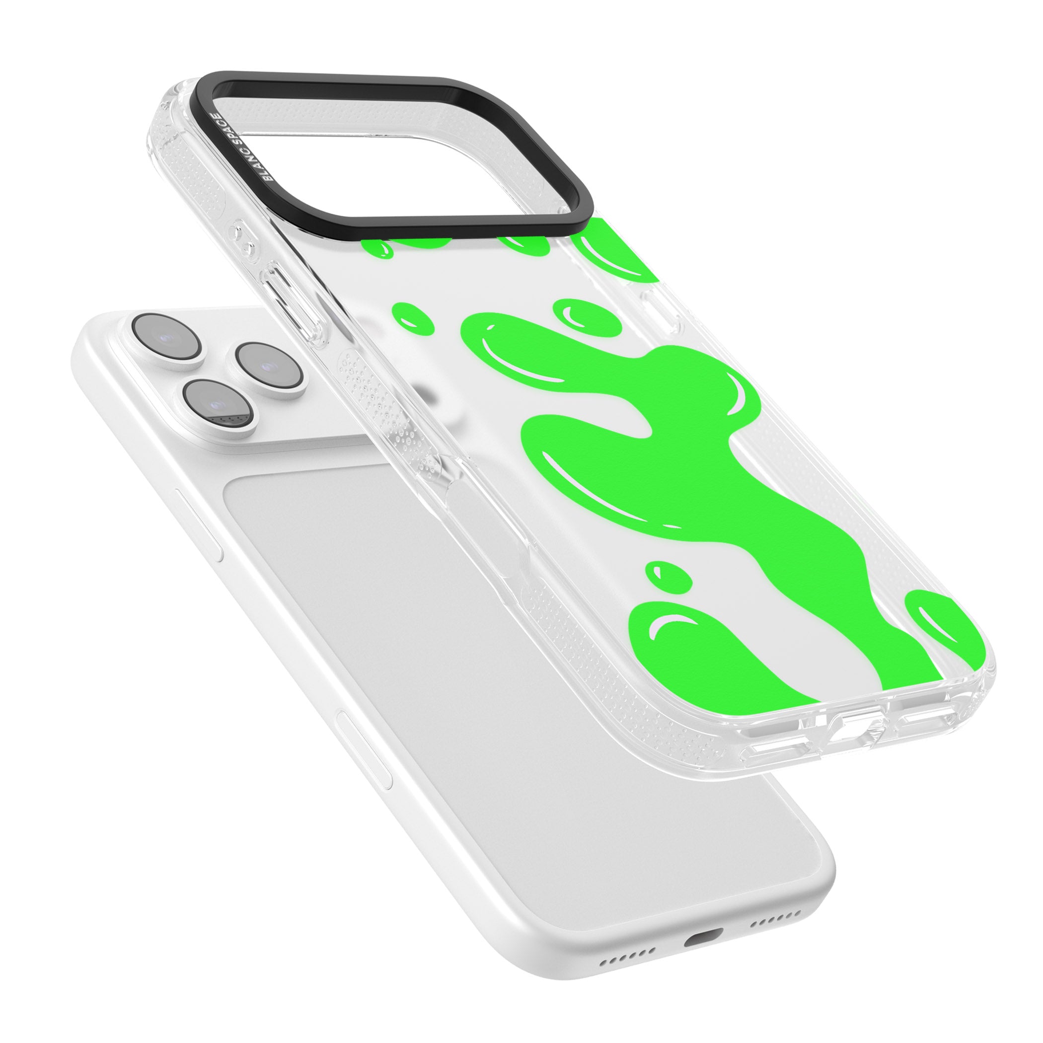 Green Lava Lamp iPhone 17 Pro Impact Air Clear Phone Case Colours