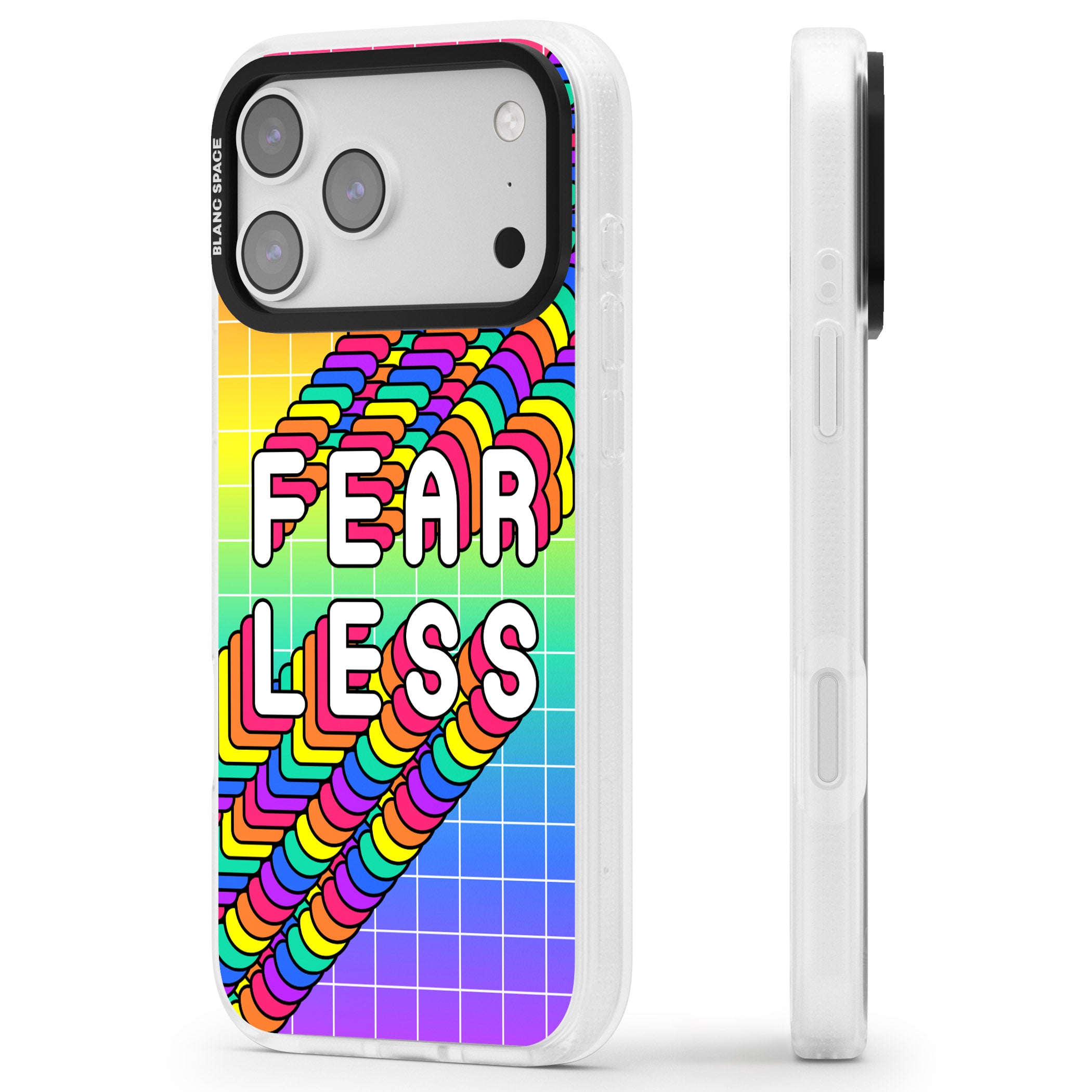 Fearless iPhone 17 Pro Max Impact Air Clear Phone Case Side Profile