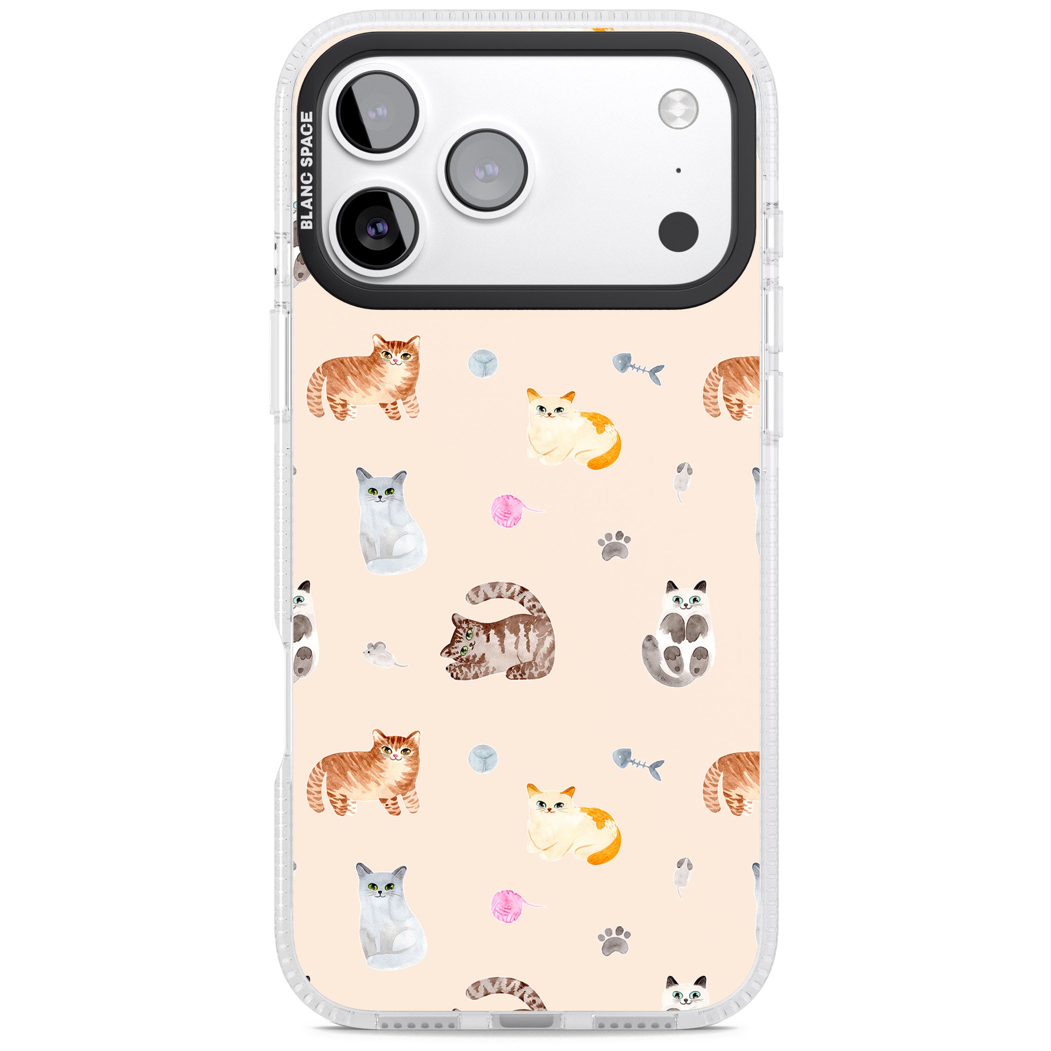 Cat Playground iPhone 17 Pro Impact Air Clear Phone Case
