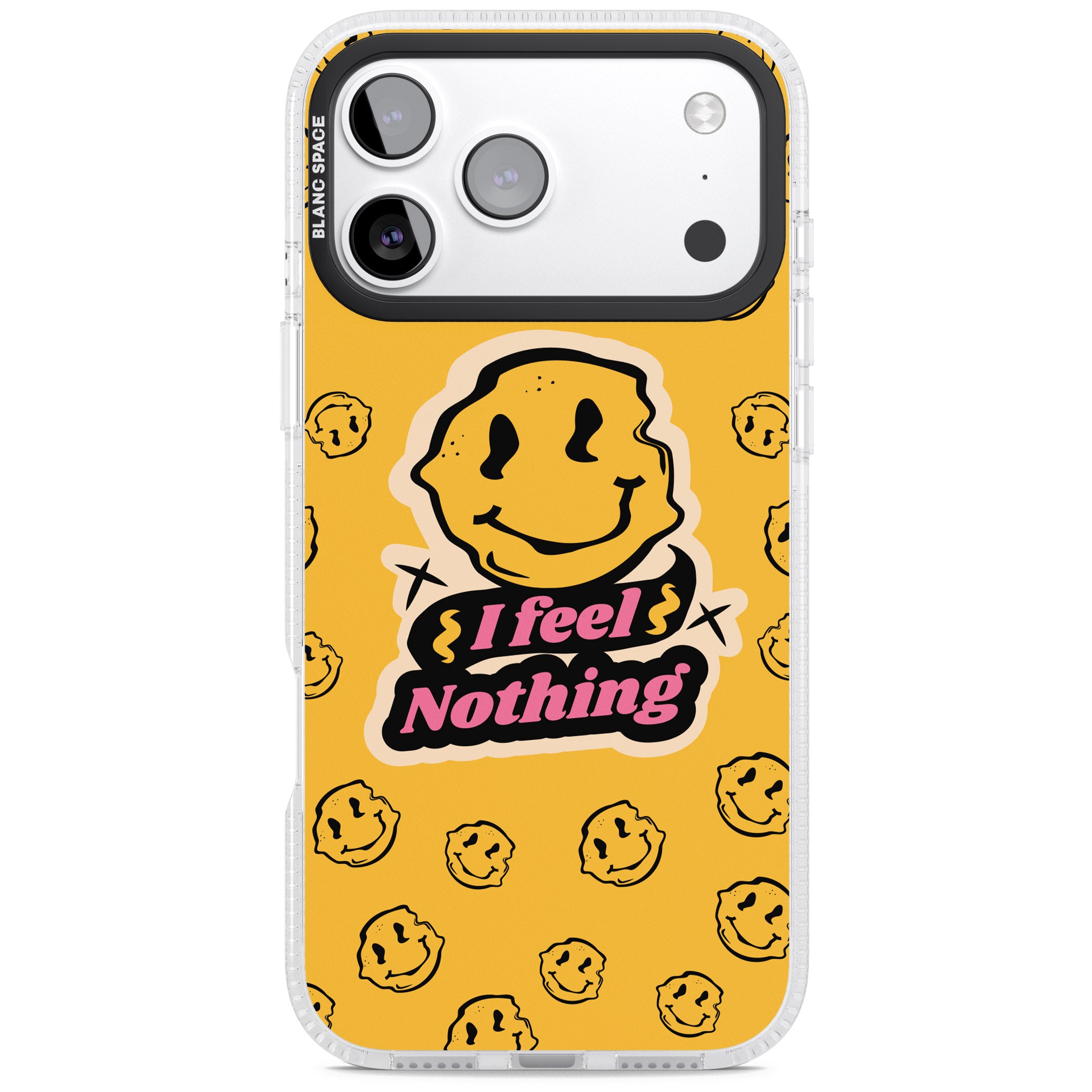 I Feel Nothing iPhone 17 Pro Max Impact Air Clear Phone Case