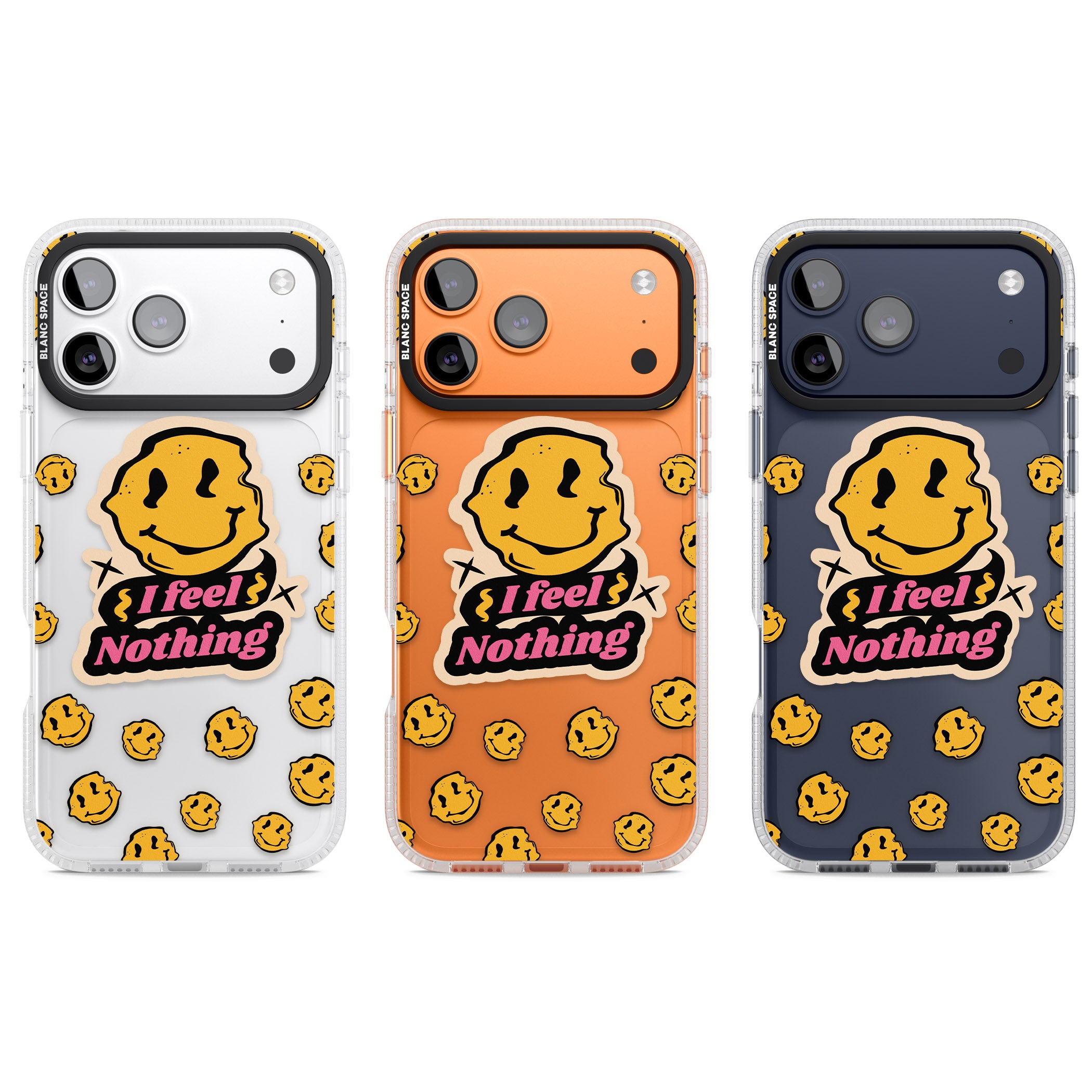 I Feel Nothing (Clear) iPhone 17 Pro Impact Air Clear Phone Case APT Impact Protection