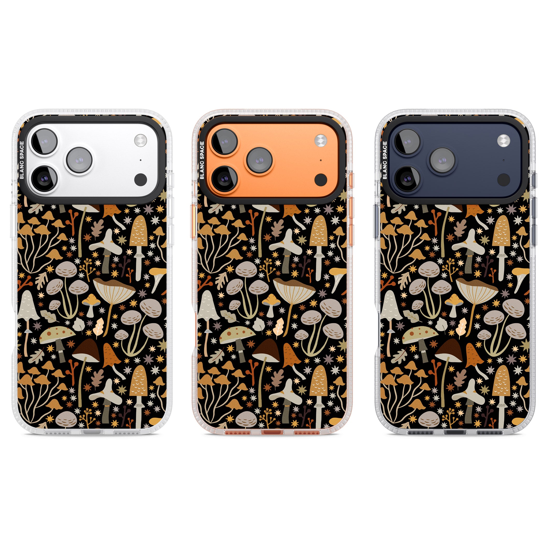 Mushroom Dream Pattern iPhone 17 Pro Impact Air Clear Phone Case APT Impact Protection
