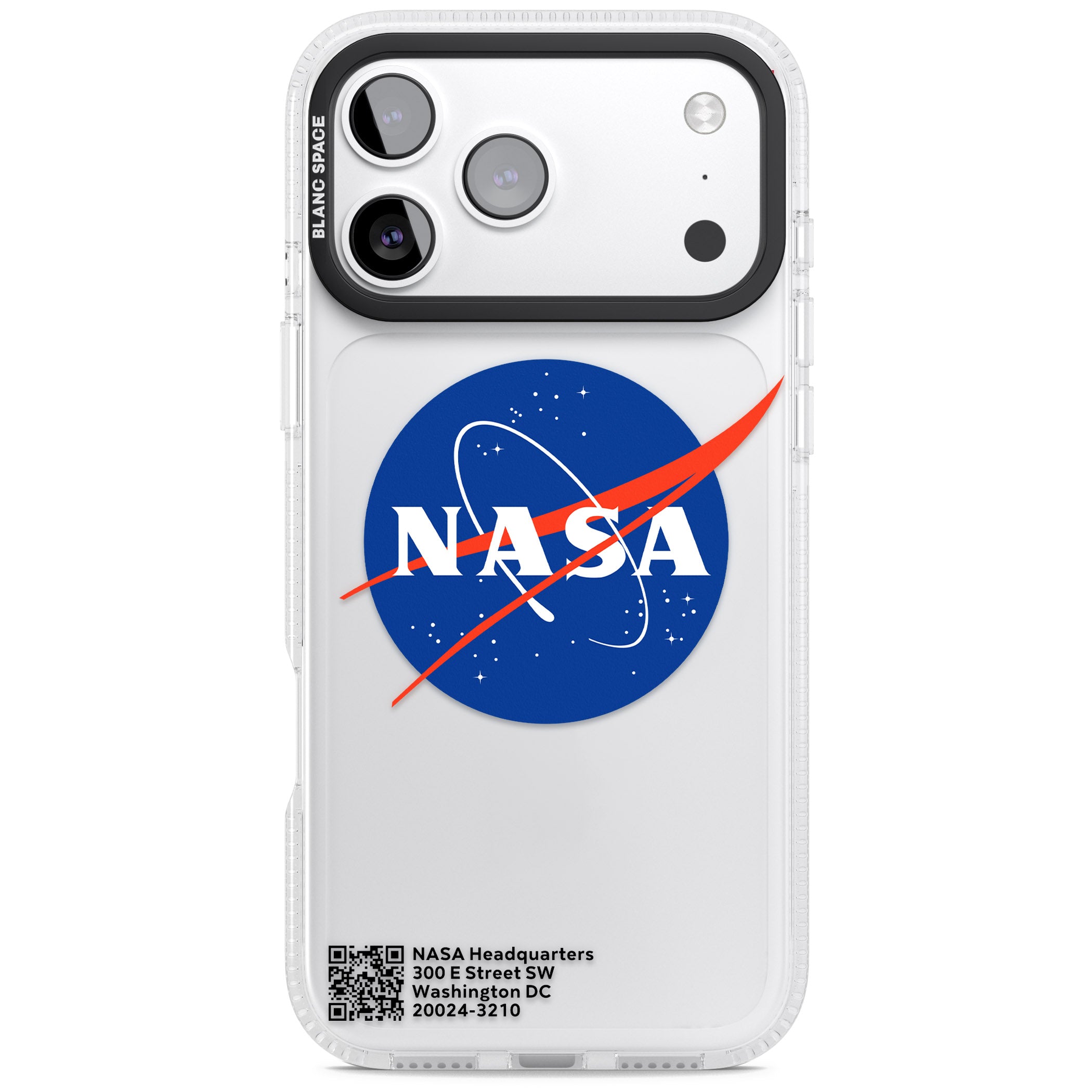 Nasa Meatball iPhone 17 Pro Max Impact Air Clear Phone Case