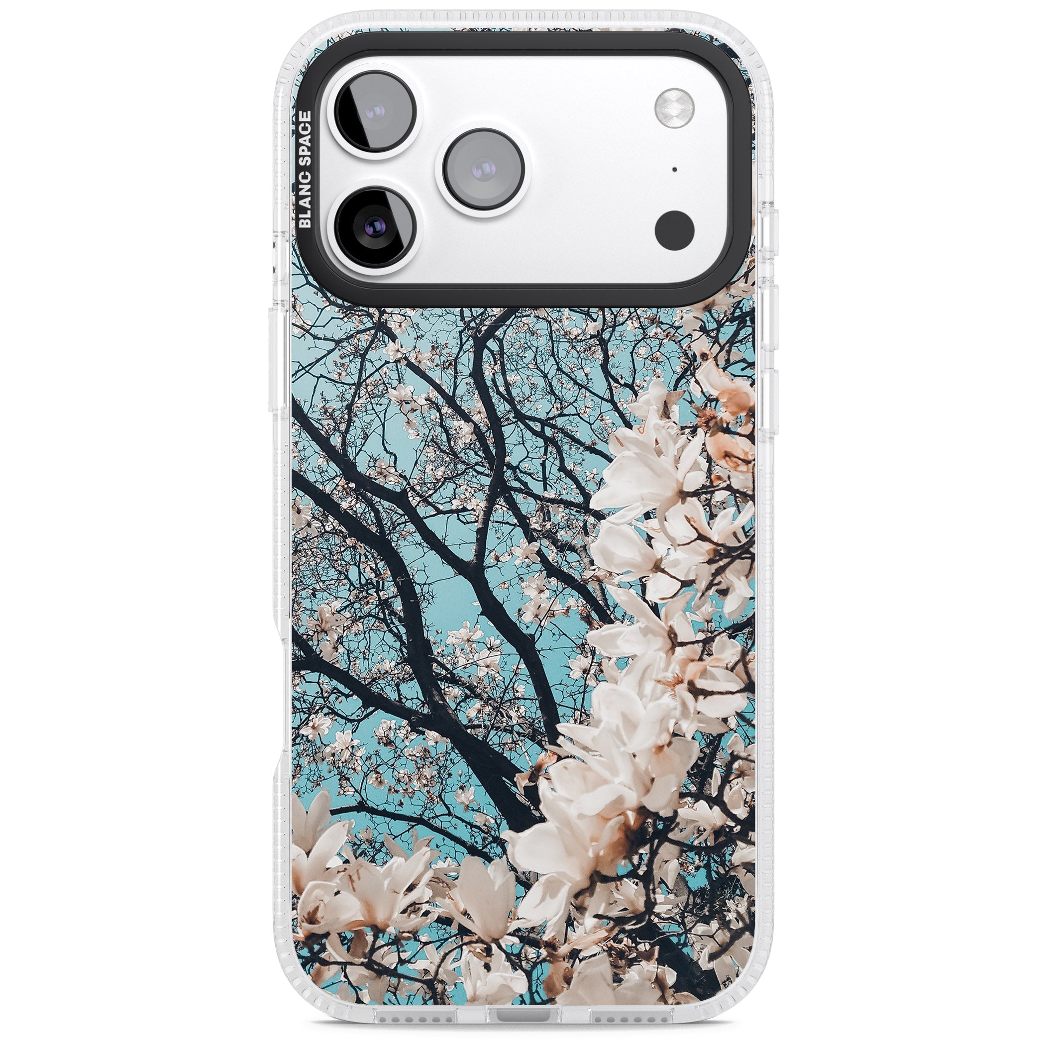 Magnolia Bloom iPhone 17 Pro Impact Air Clear Phone Case