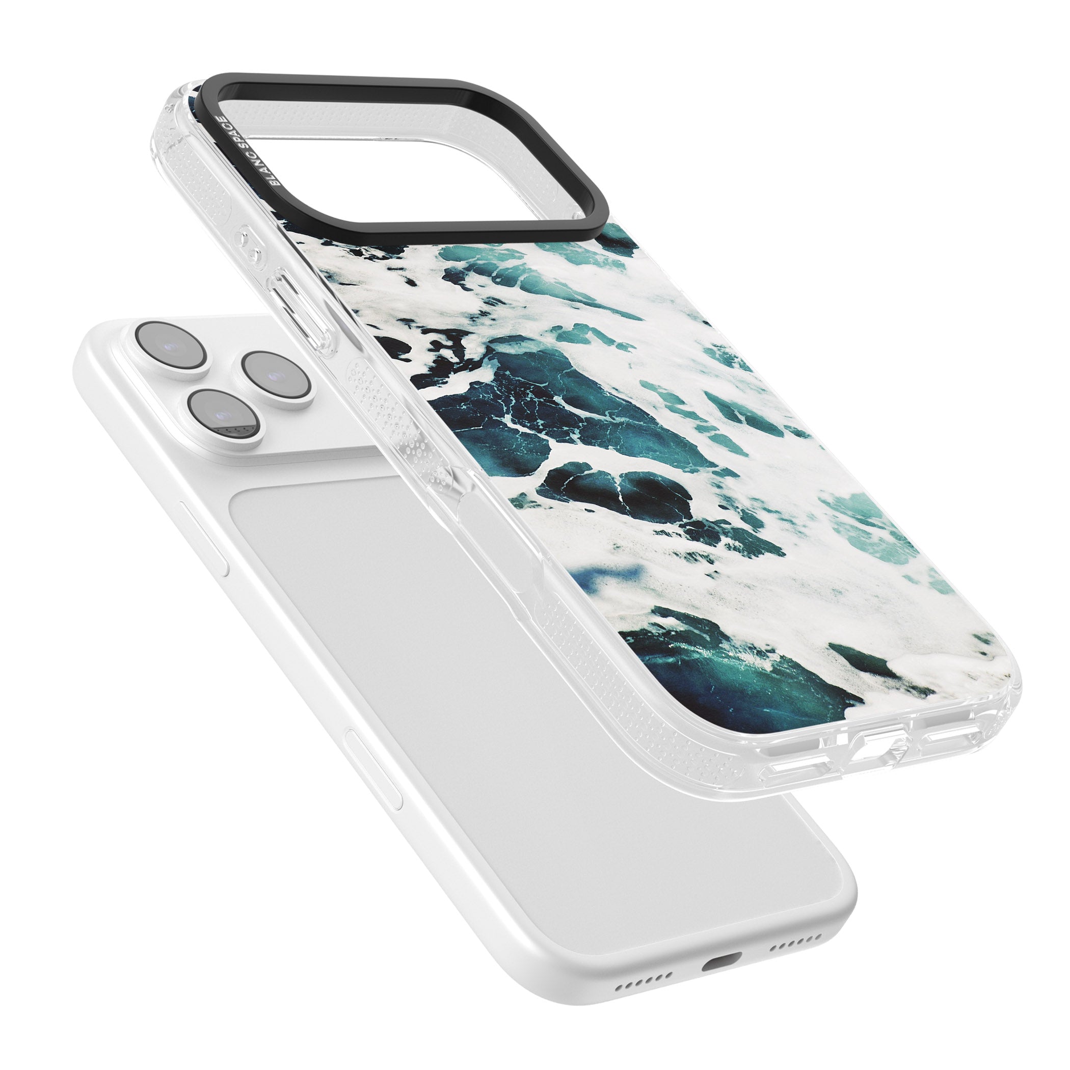 Ocean Surge iPhone 17 Pro Max Impact Air Clear Phone Case Colours