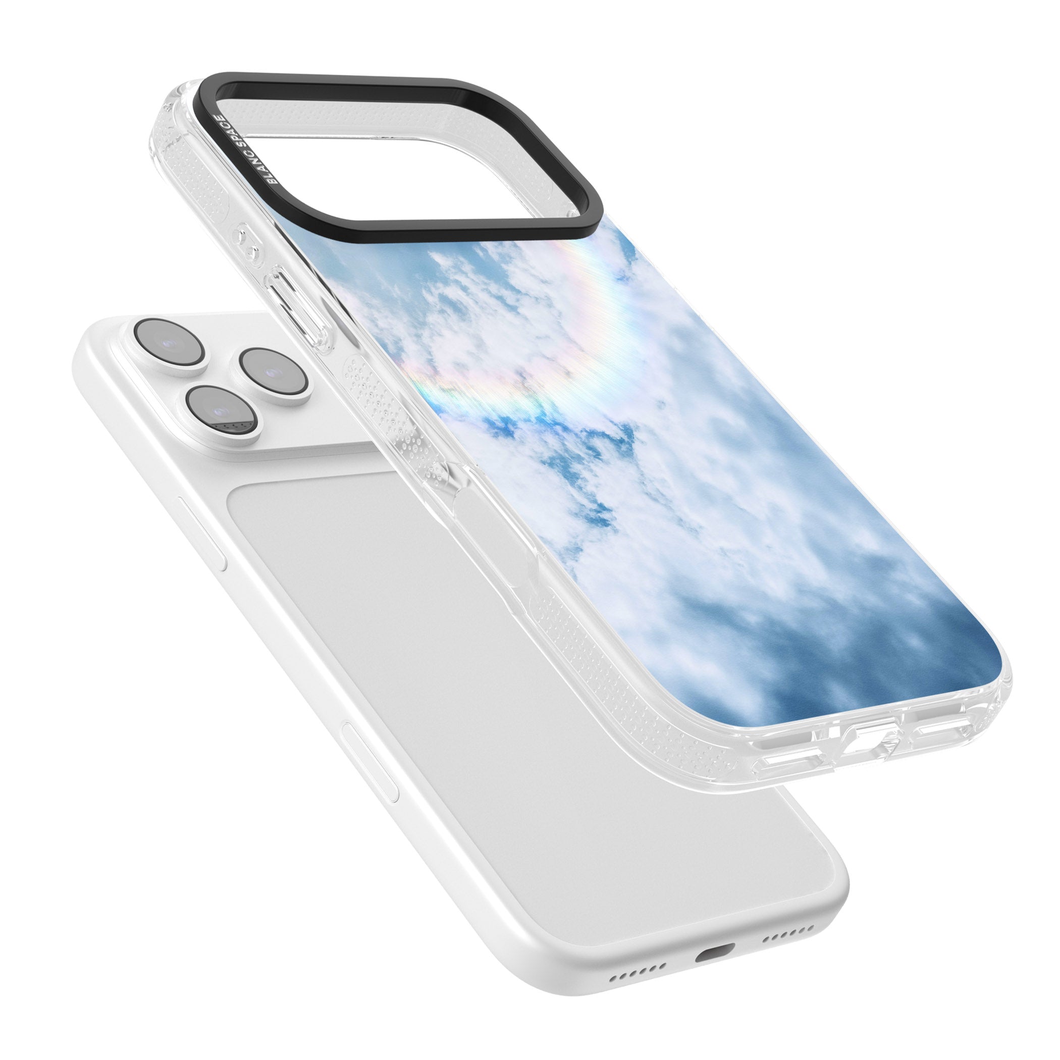 Pastel Rainbow Sky iPhone 17 Pro Max Impact Air Clear Phone Case Colours