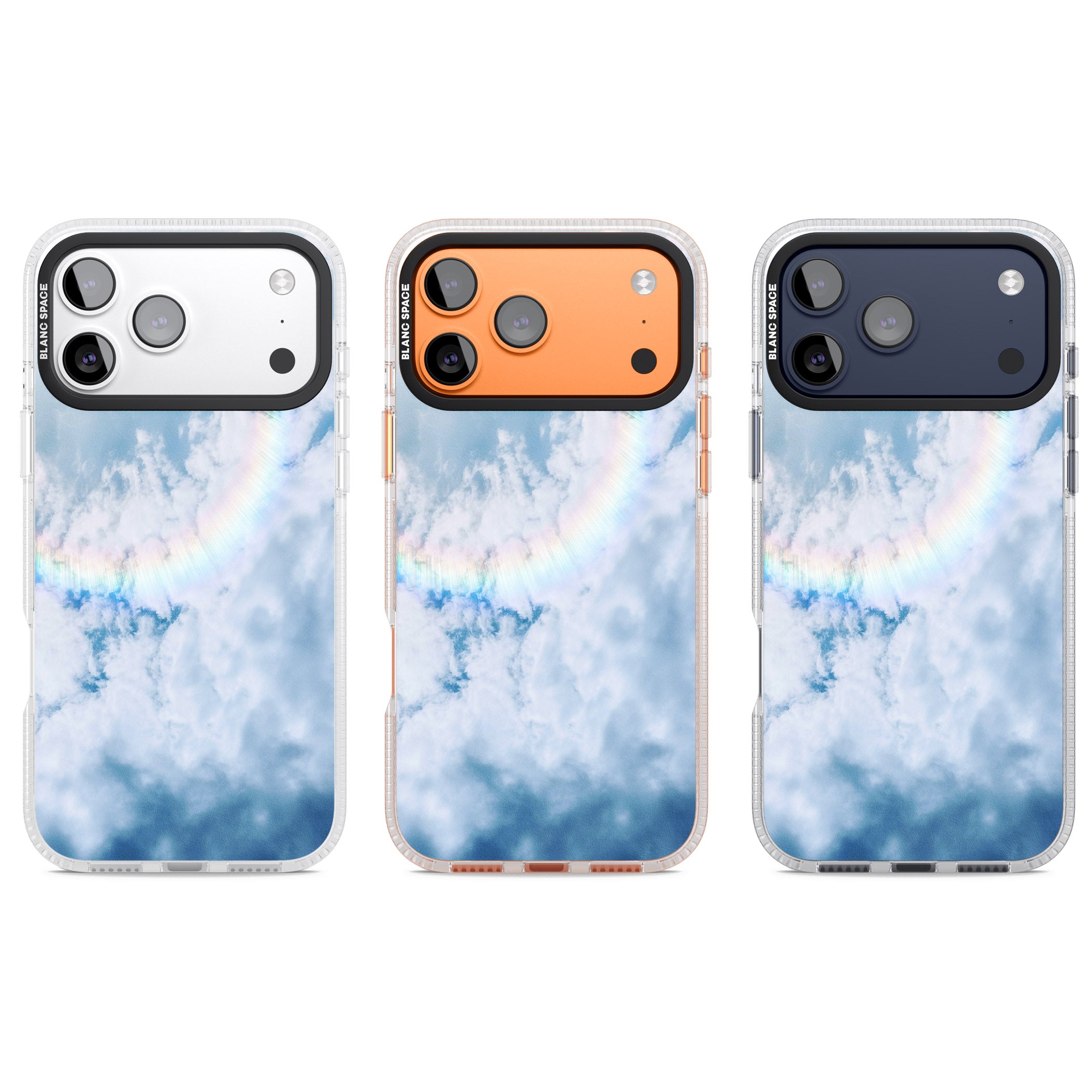 Pastel Rainbow Sky iPhone 17 Pro Impact Air Clear Phone Case APT Impact Protection