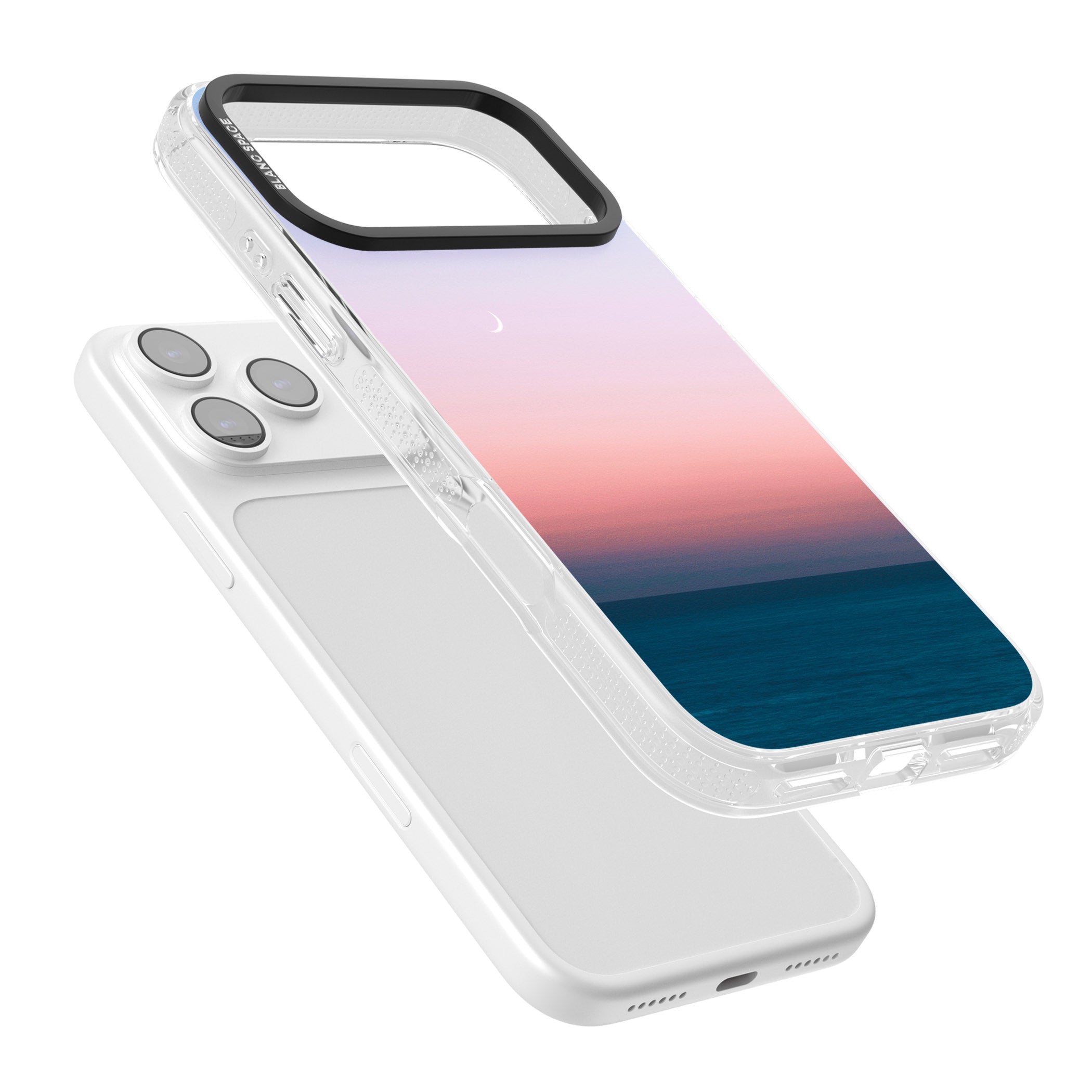 Pastel Ocean Sunset iPhone 17 Pro Max Impact Air Clear Phone Case Colours