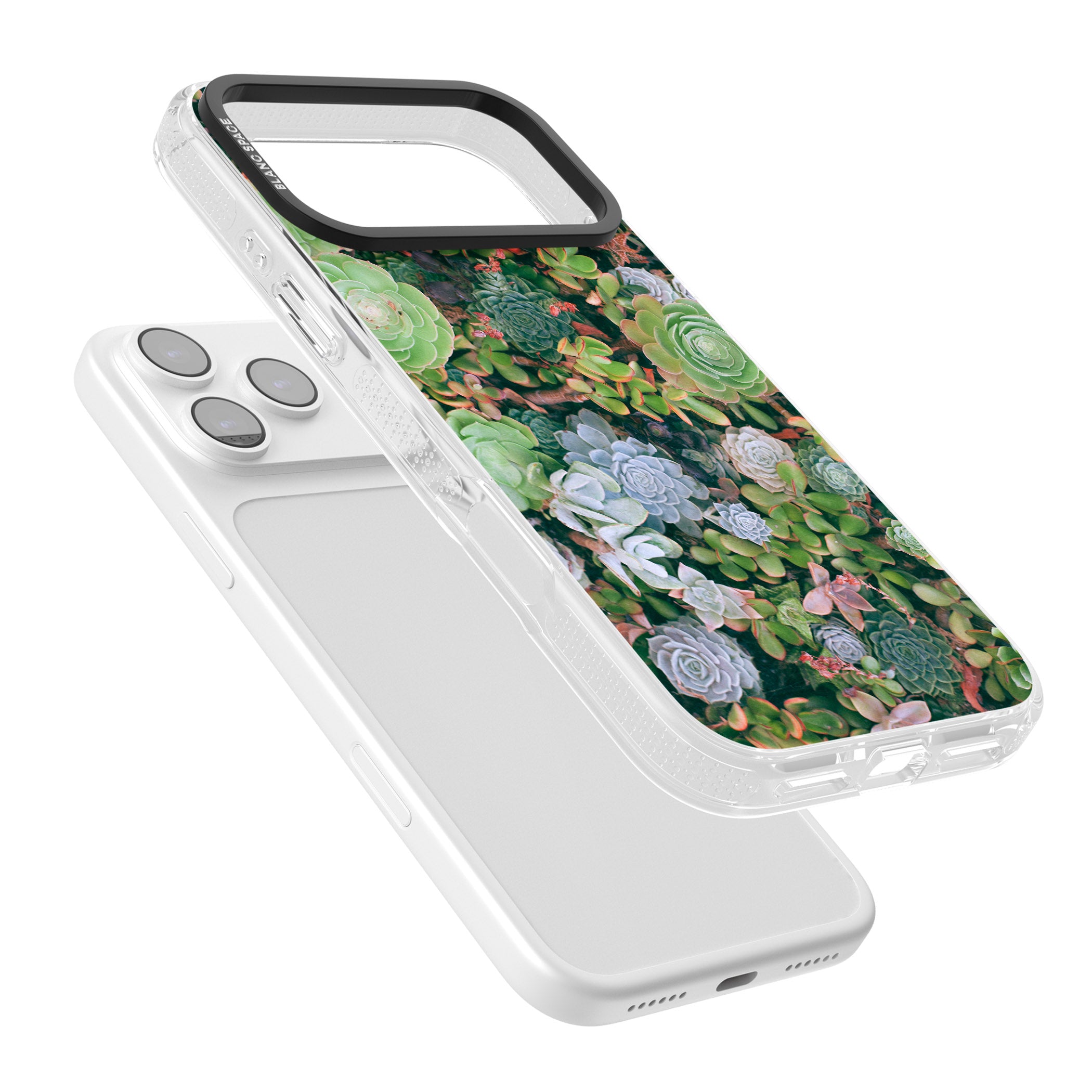Succulent Garden iPhone 17 Pro Max Impact Air Clear Phone Case Colours
