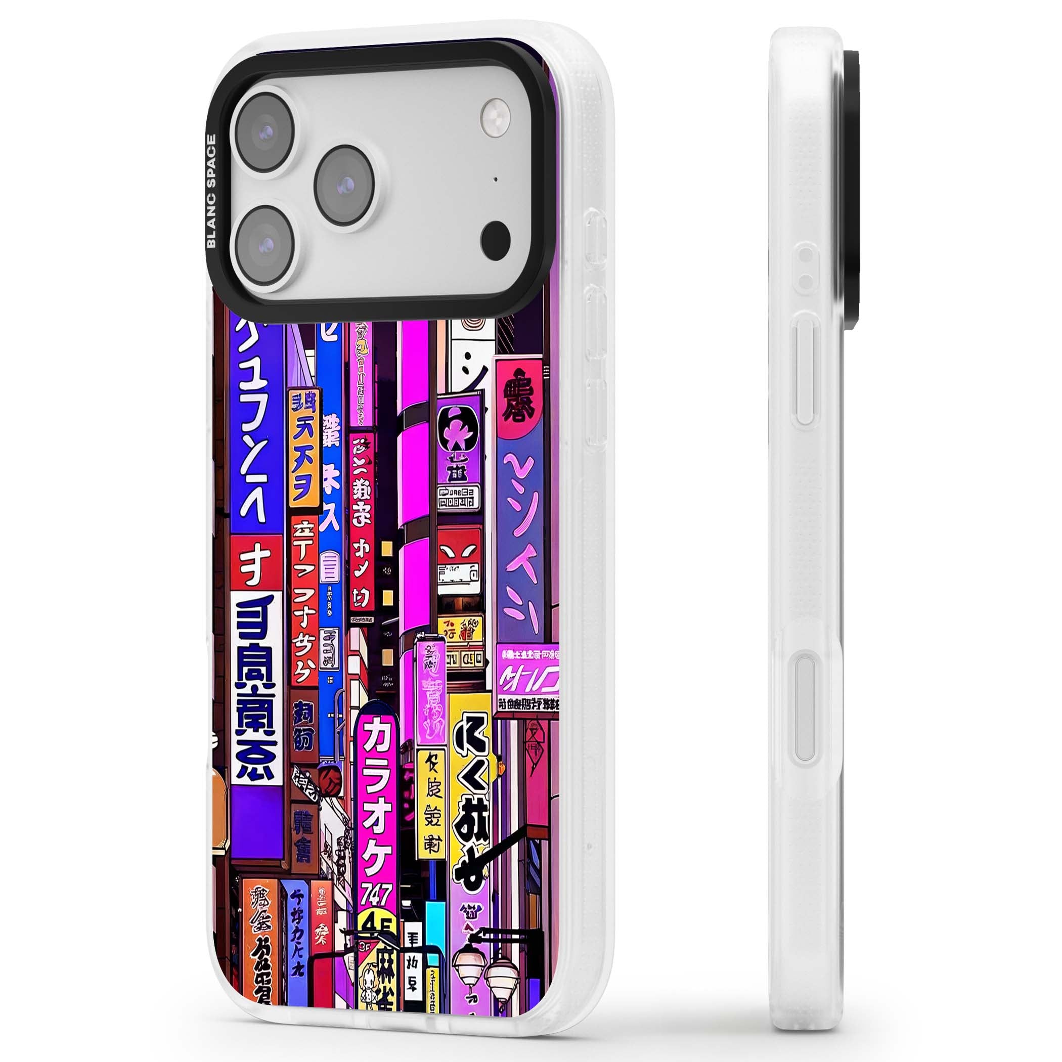 NEON NIGHT anime iPhone case | Clear Case Impact Air case for iPhone 17 Pro, iPhone 17 Pro Max
