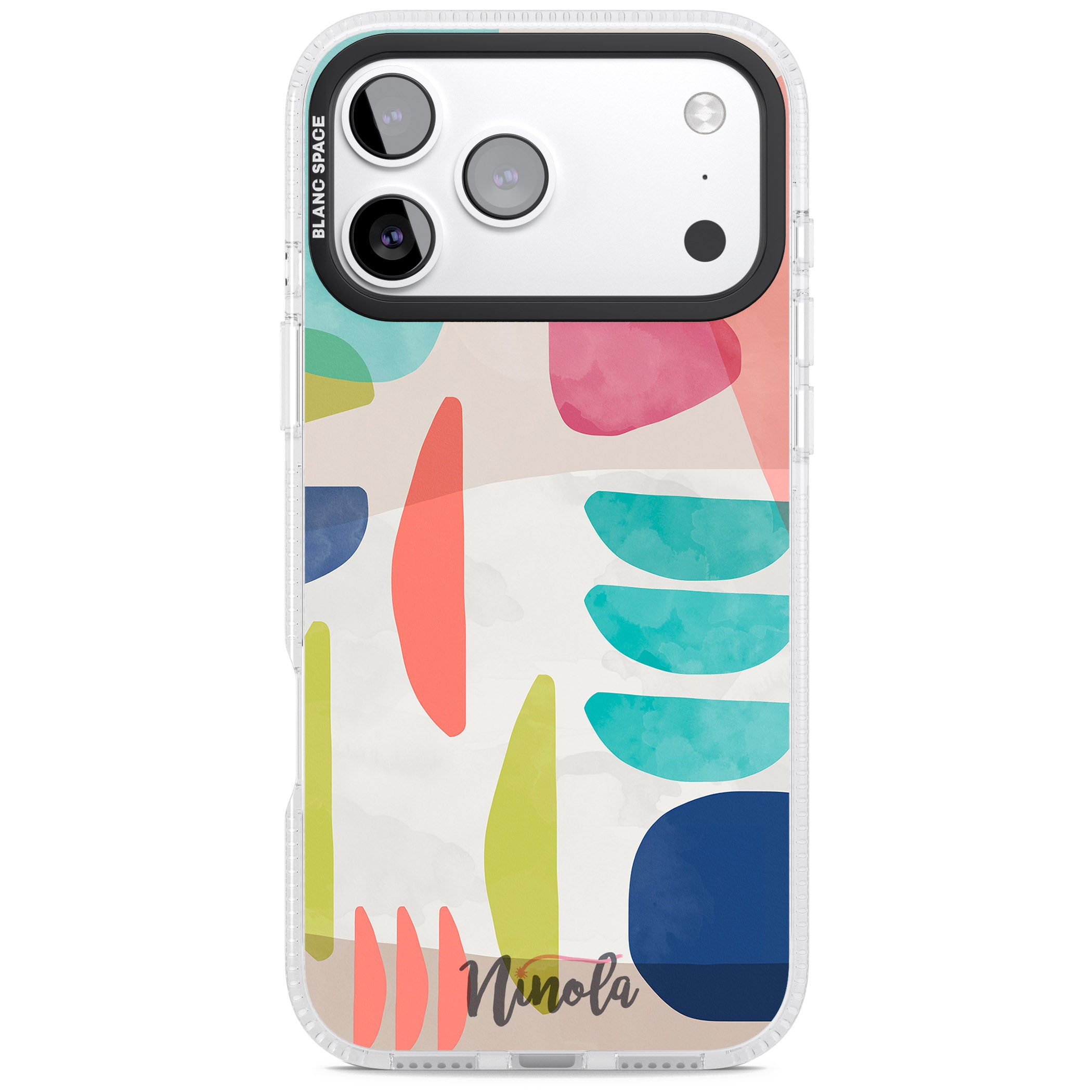 Bold Colorful Shapes iPhone 17 Pro Impact Air Clear Phone Case