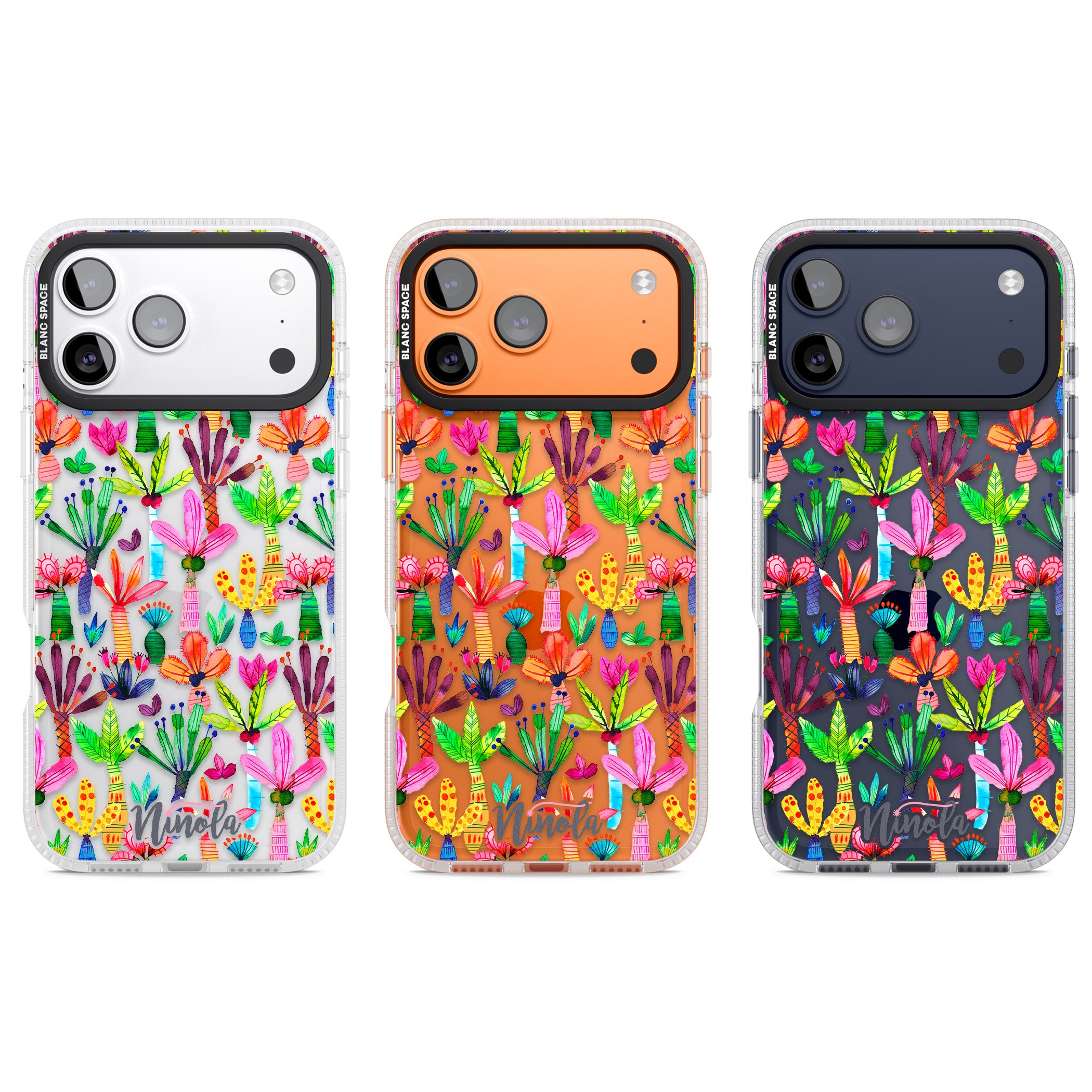 Tropical Botanical iPhone 17 Pro Impact Air Clear Phone Case APT Impact Protection