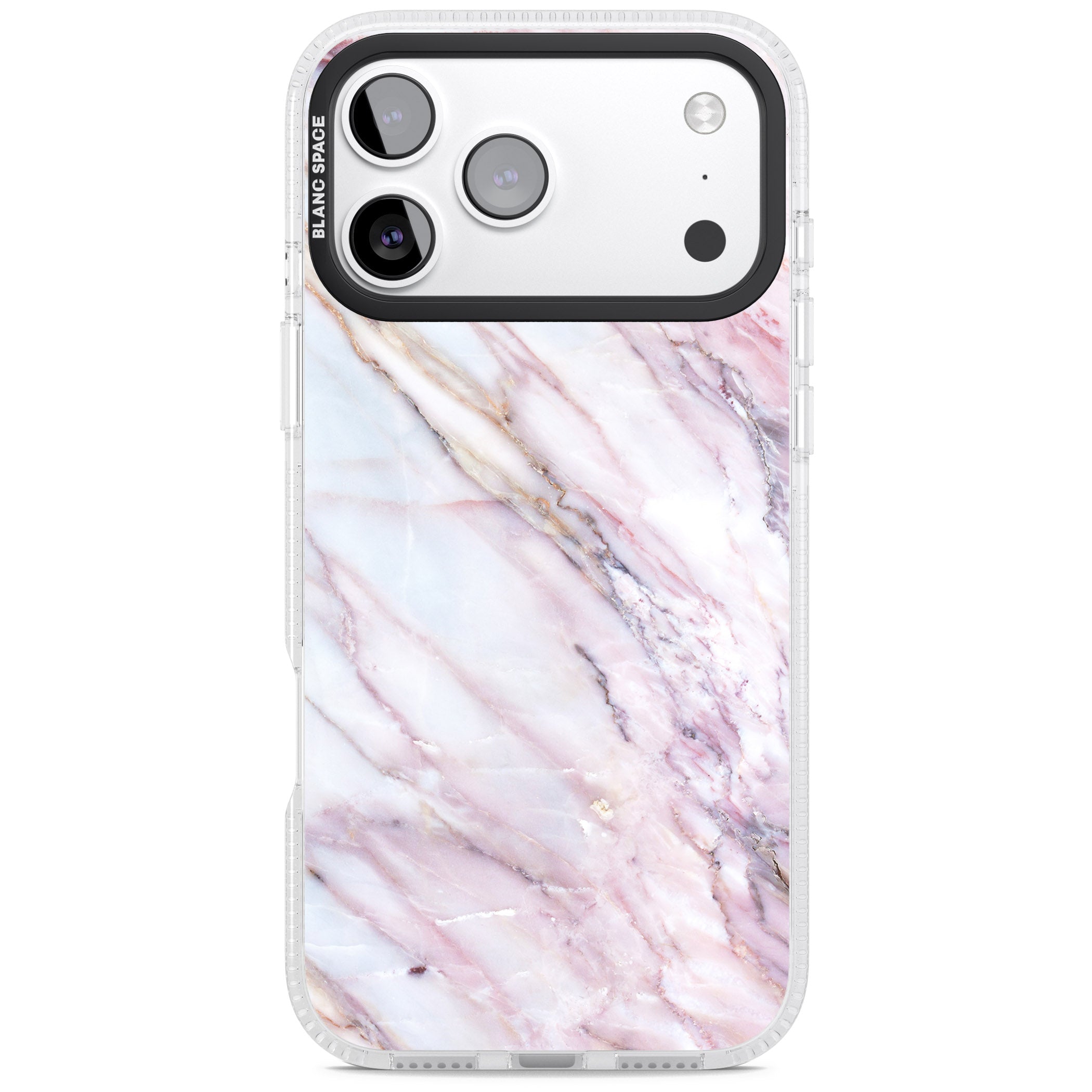 Blush Marble Glow iPhone 17 Pro Max Impact Air Clear Phone Case