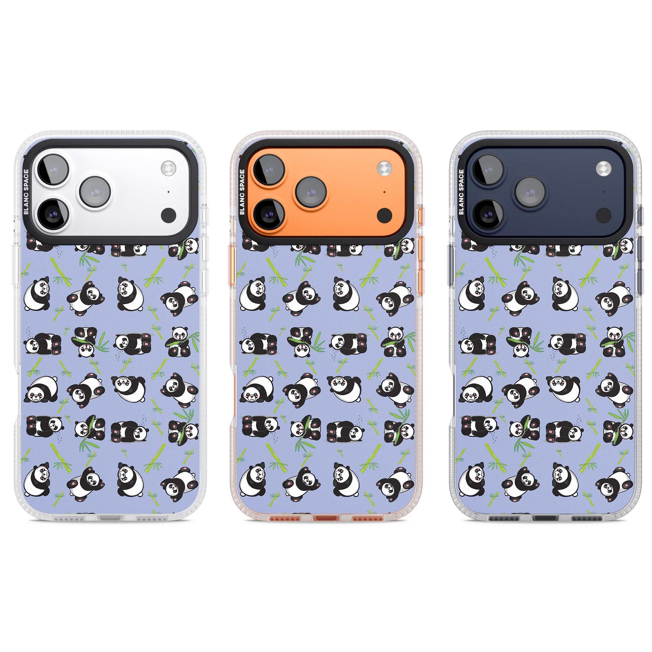 Panda Pattern iPhone 17 Pro Impact Air Clear Phone Case APT Impact Protection