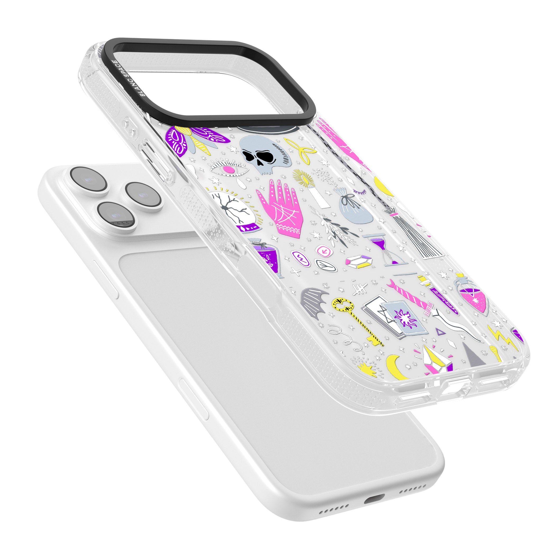 Black Magic Pattern iPhone 17 Pro Max Impact Air Clear Phone Case Colours