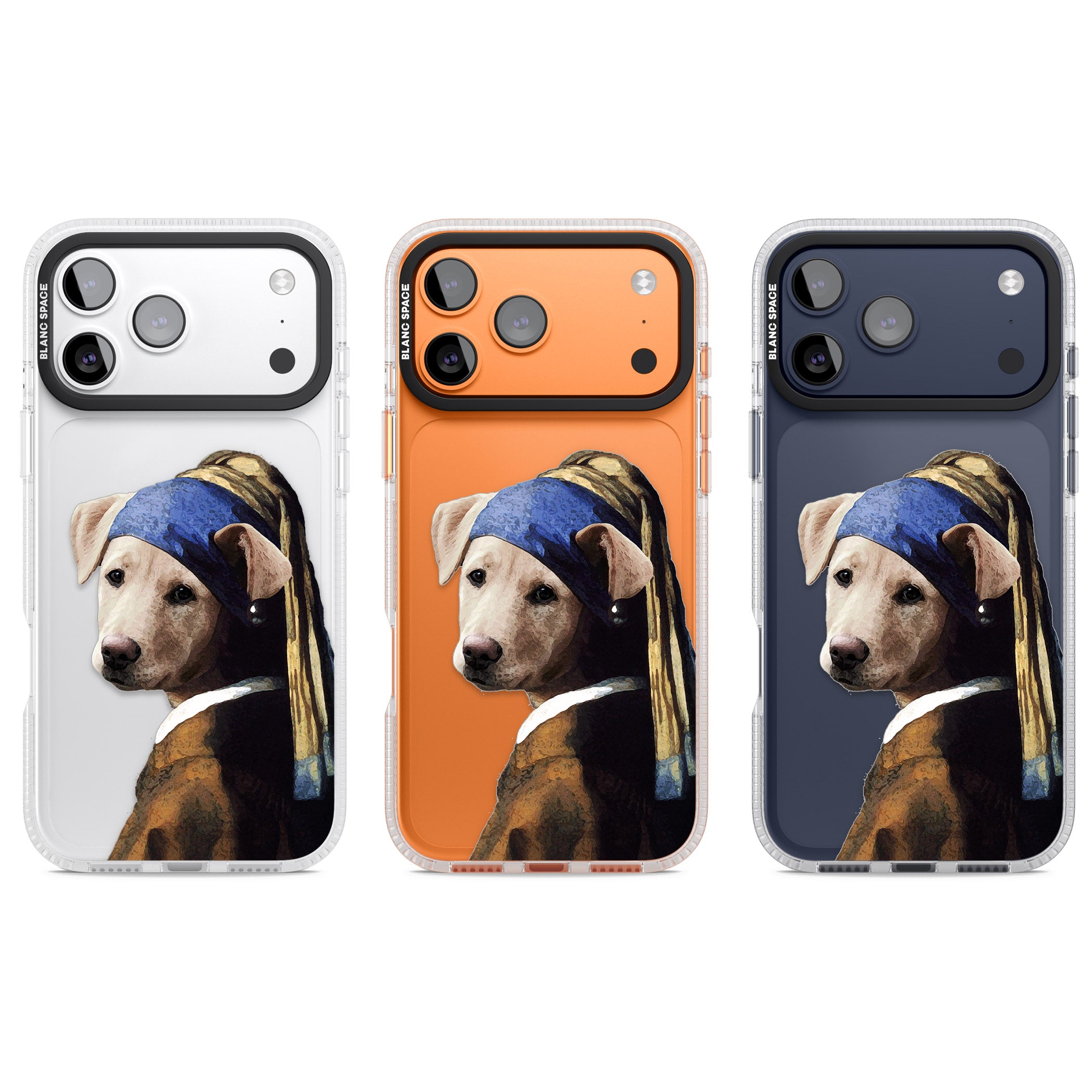 Doggo With A Pearl Earring iPhone 17 Pro Impact Air Clear Phone Case APT Impact Protection