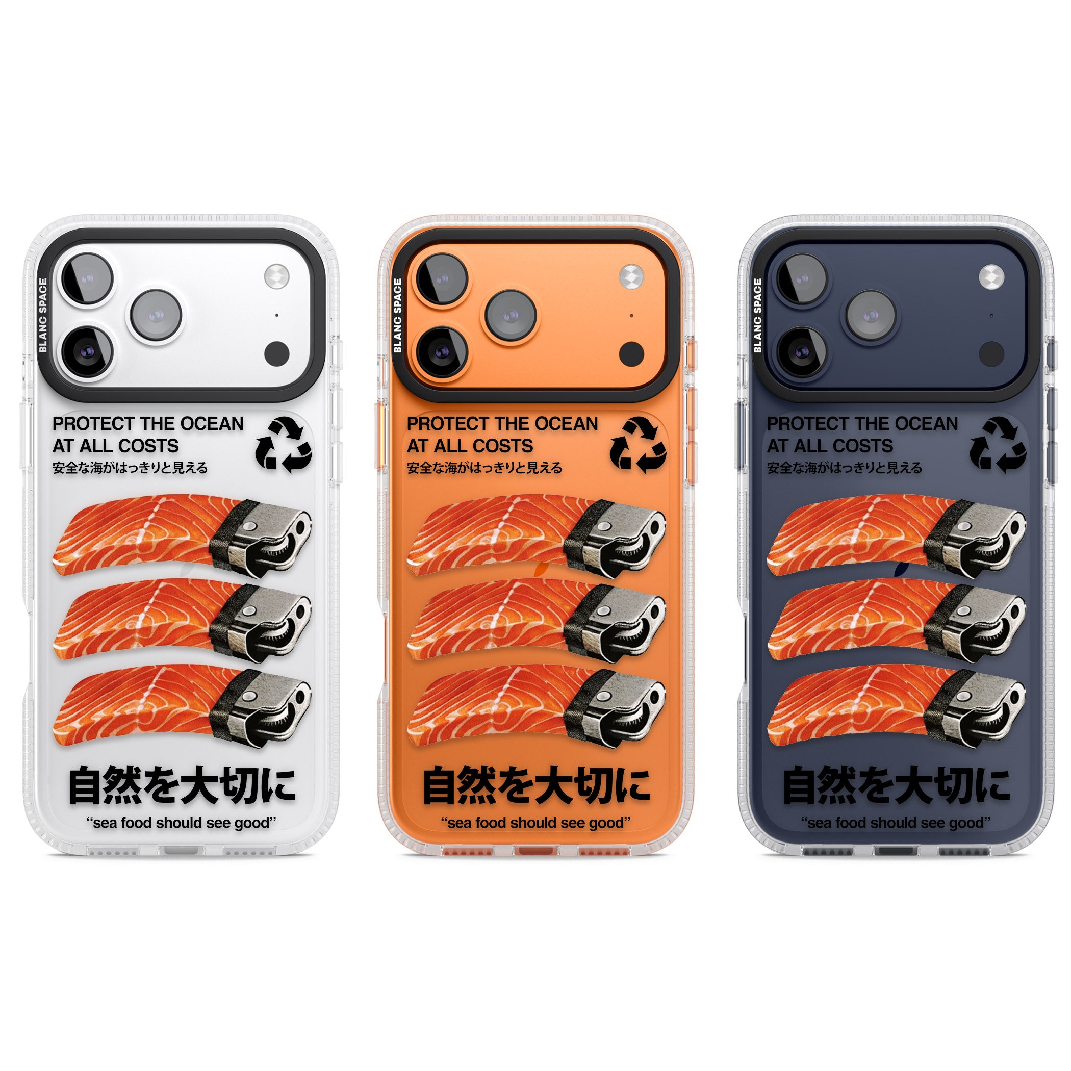 Protect The Ocean iPhone 17 Pro Impact Air Clear Phone Case APT Impact Protection