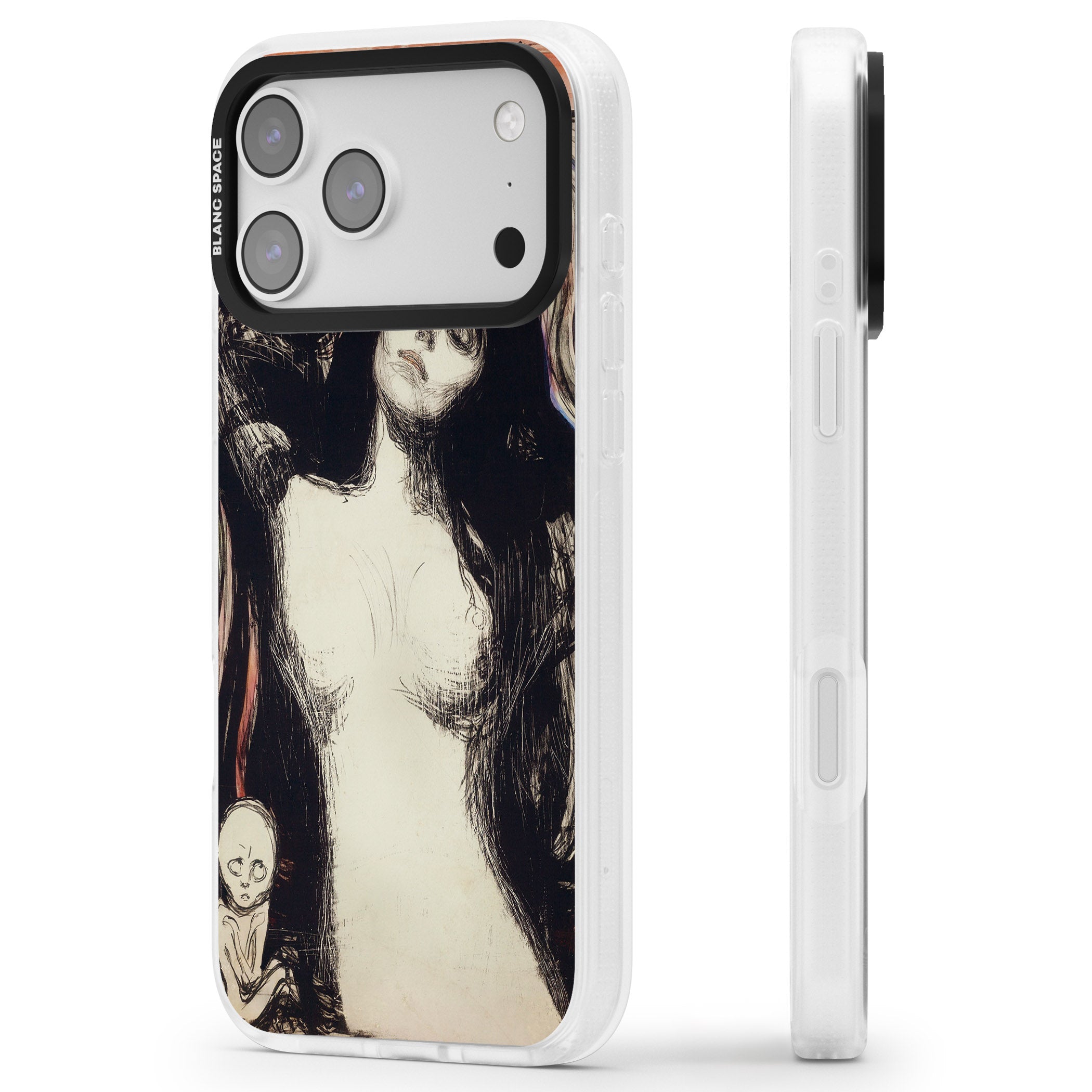 Madonna iPhone 17 Pro Max Impact Air Clear Phone Case Side Profile