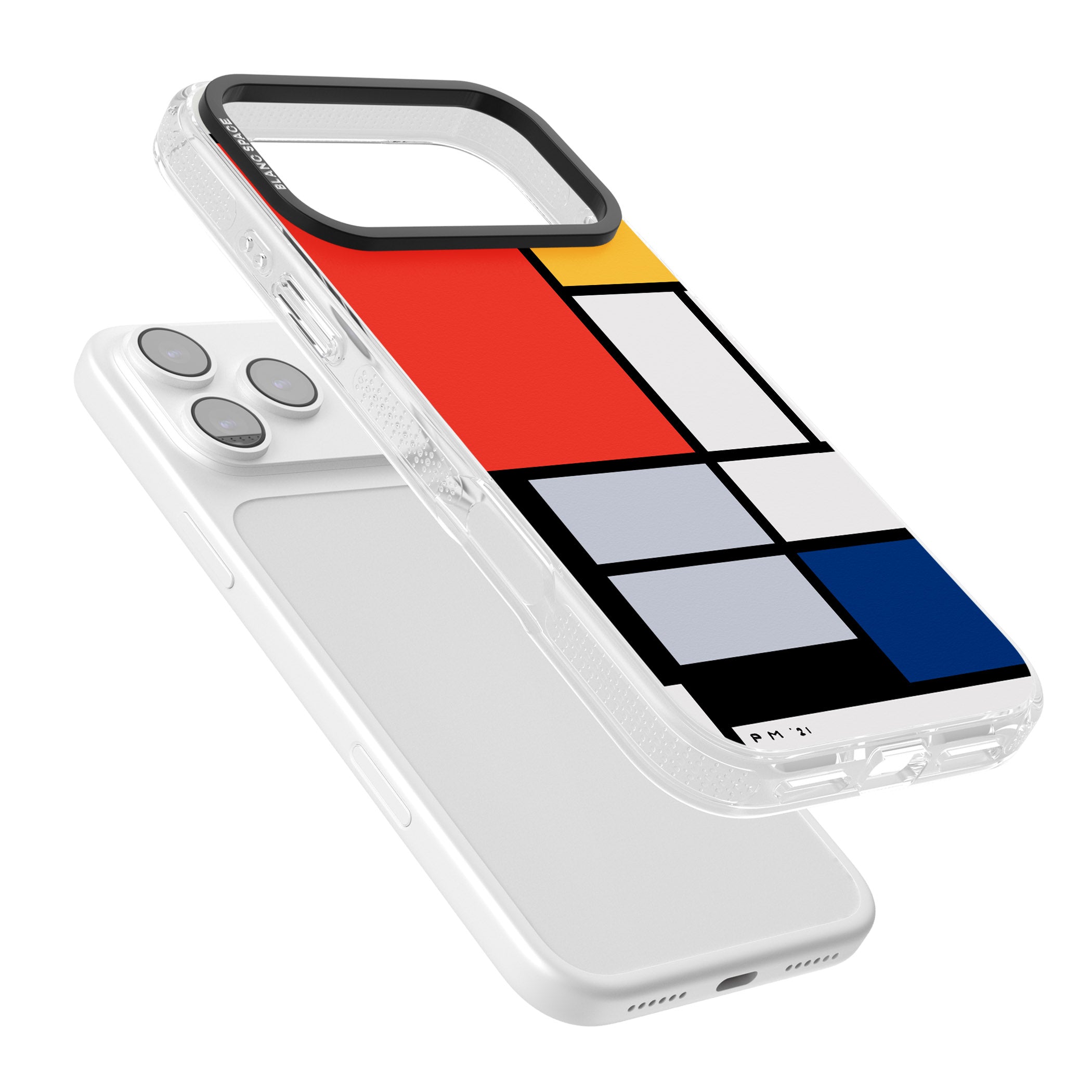 Piet Mondrian'S Composition iPhone 17 Pro Impact Air Clear Phone Case Colours