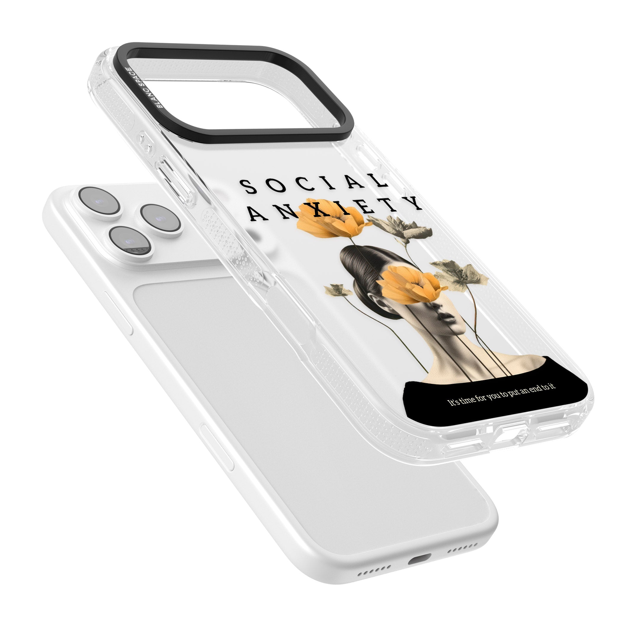 Social Anxiety iPhone 17 Pro Impact Air Clear Phone Case Colours