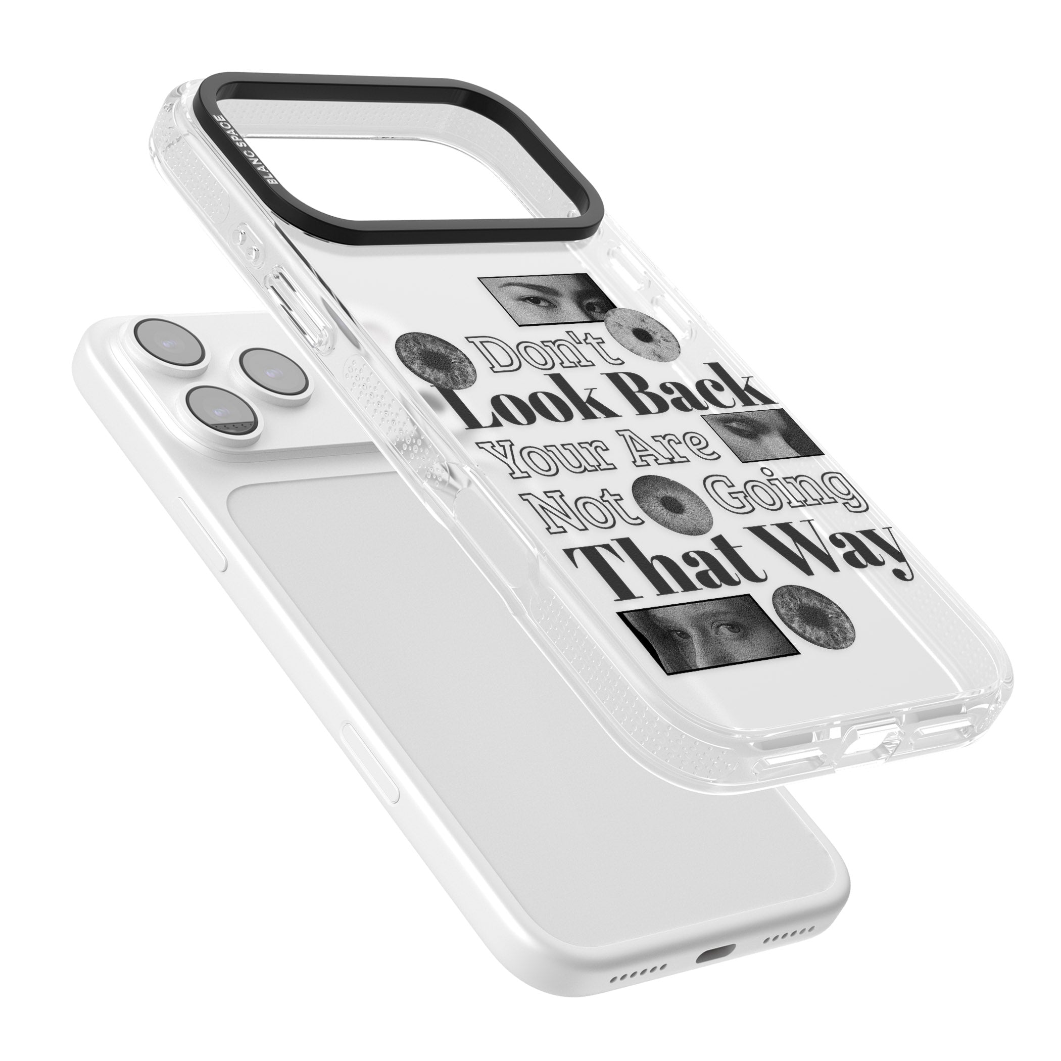 Dont Look Back iPhone 17 Pro Impact Air Clear Phone Case Colours