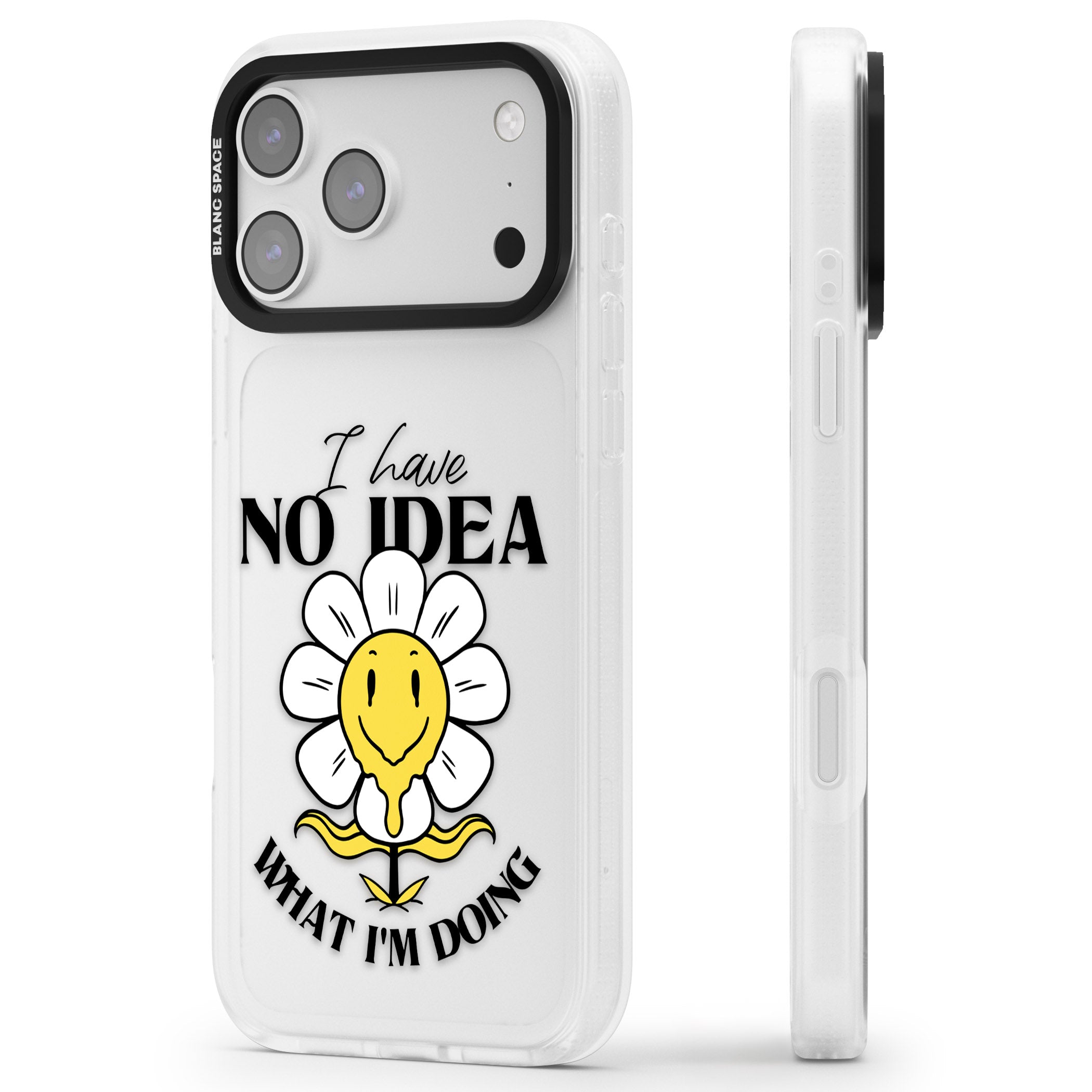 No Idea iPhone 17 Pro Max Impact Air Clear Phone Case Side Profile