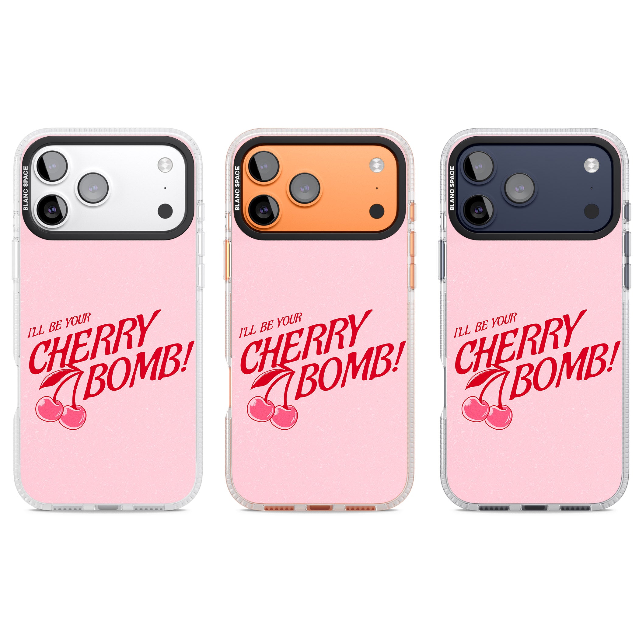 Your Cherry Bomb iPhone 17 Pro Impact Air Clear Phone Case APT Impact Protection