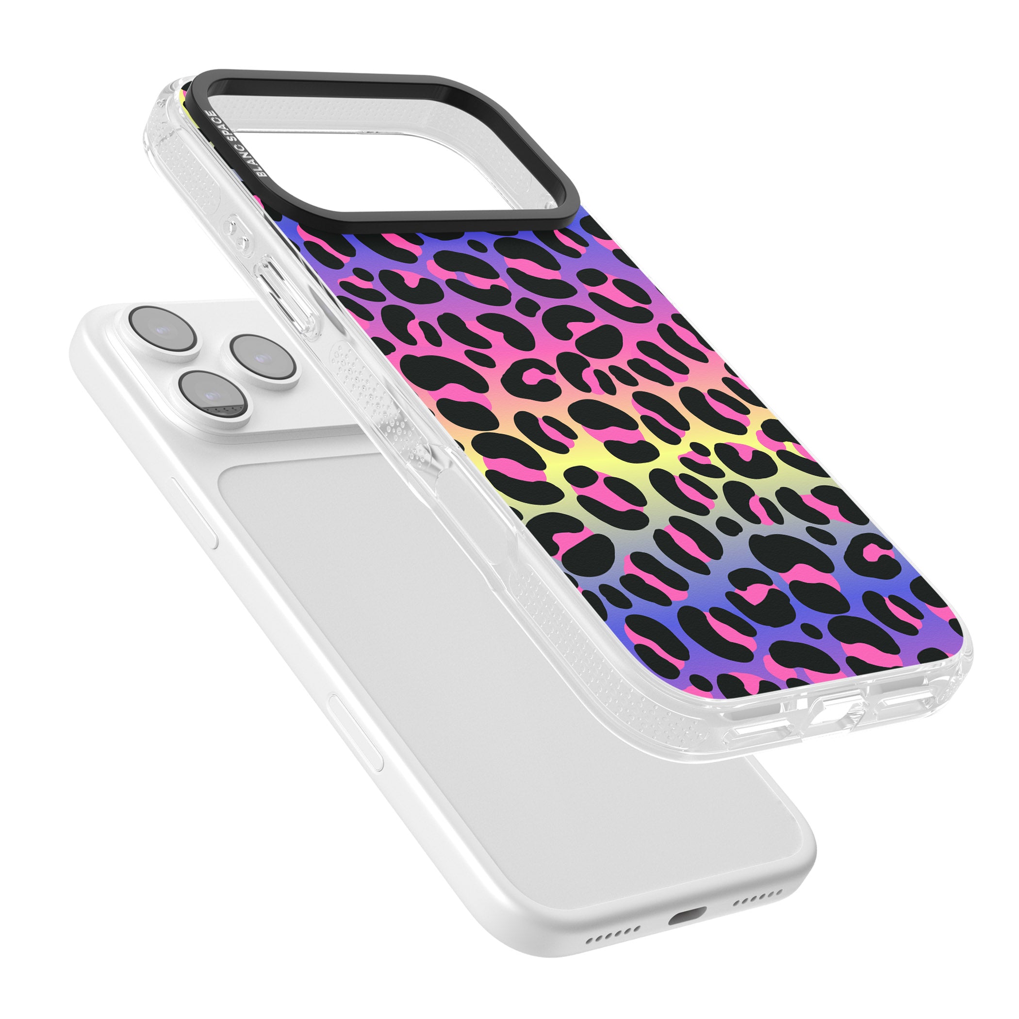 Rainbow Gradient Leopard iPhone 17 Pro Max Impact Air Clear Phone Case Colours
