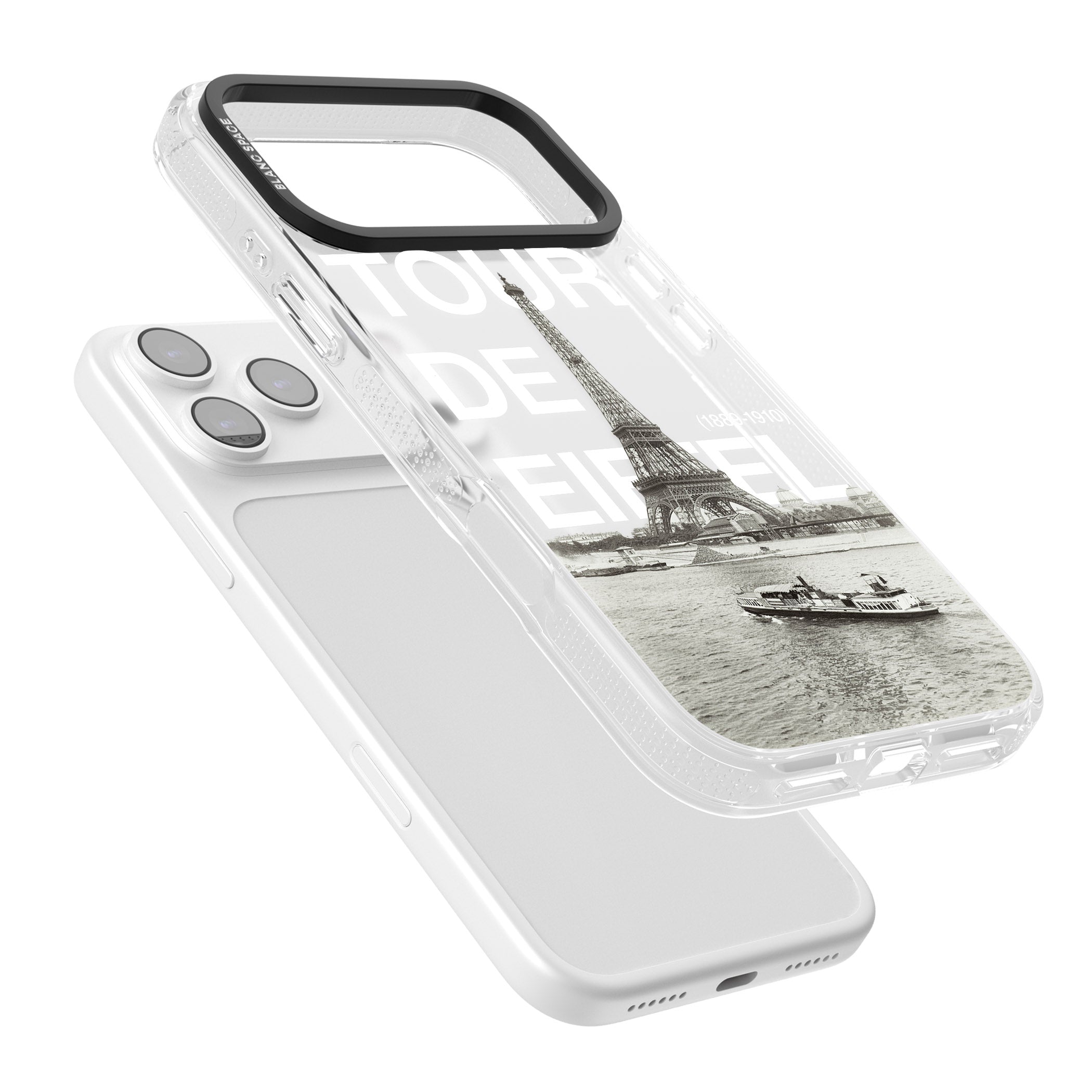 Tour De Eiffel iPhone 17 Pro Impact Air Clear Phone Case Colours