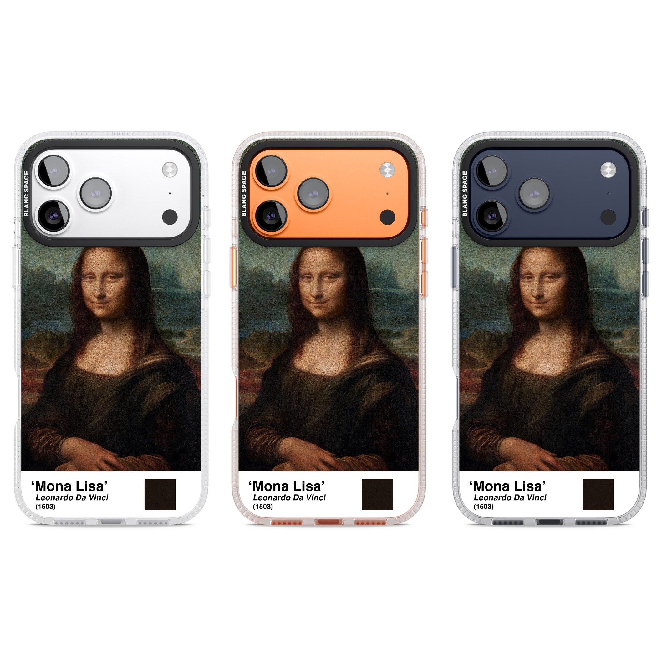 Mona Lisa iPhone 17 Pro Impact Air Clear Phone Case APT Impact Protection