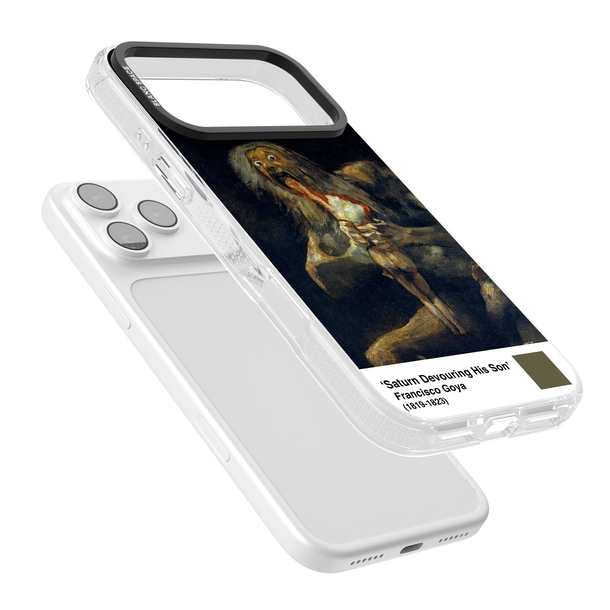 Saturn Devouring His Son iPhone 17 Pro Max Impact Air Clear Phone Case Colours