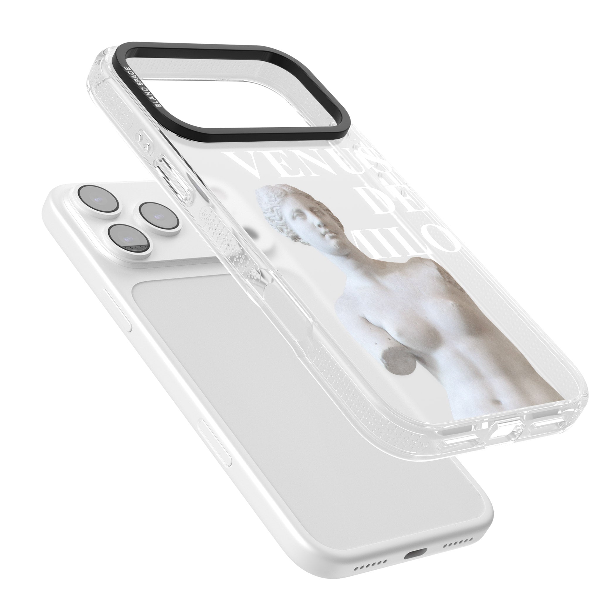 Venus De Milo Cutout iPhone 17 Pro Impact Air Clear Phone Case Colours