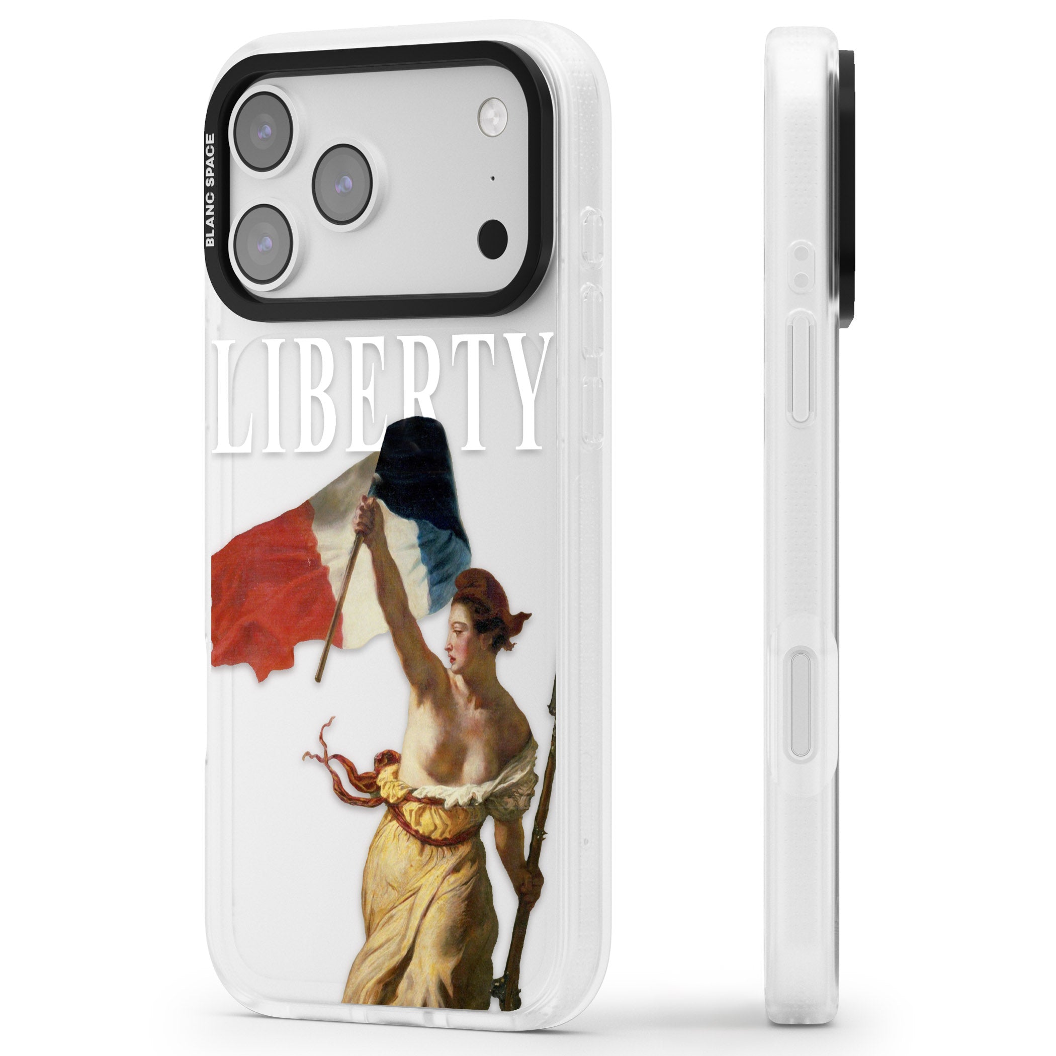 Liberty iPhone 17 Pro Max Impact Air Clear Phone Case Side Profile