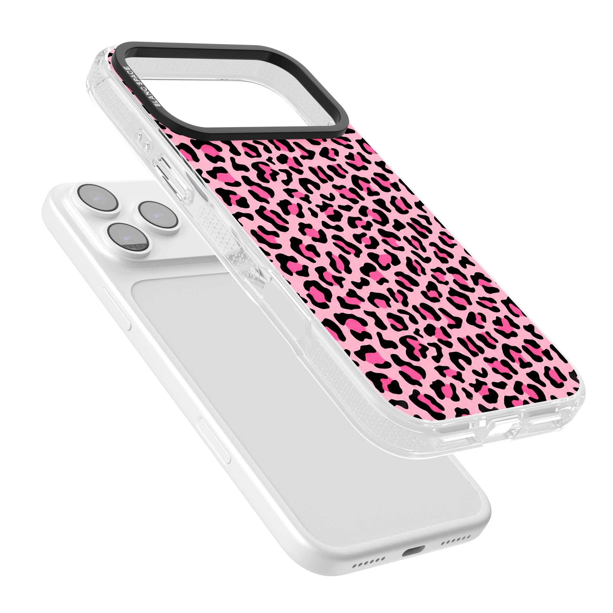 Pink Leopard baddie iPhone case | Clear Case Impact Air case for iPhone 17 Pro, iPhone 17 Pro Max