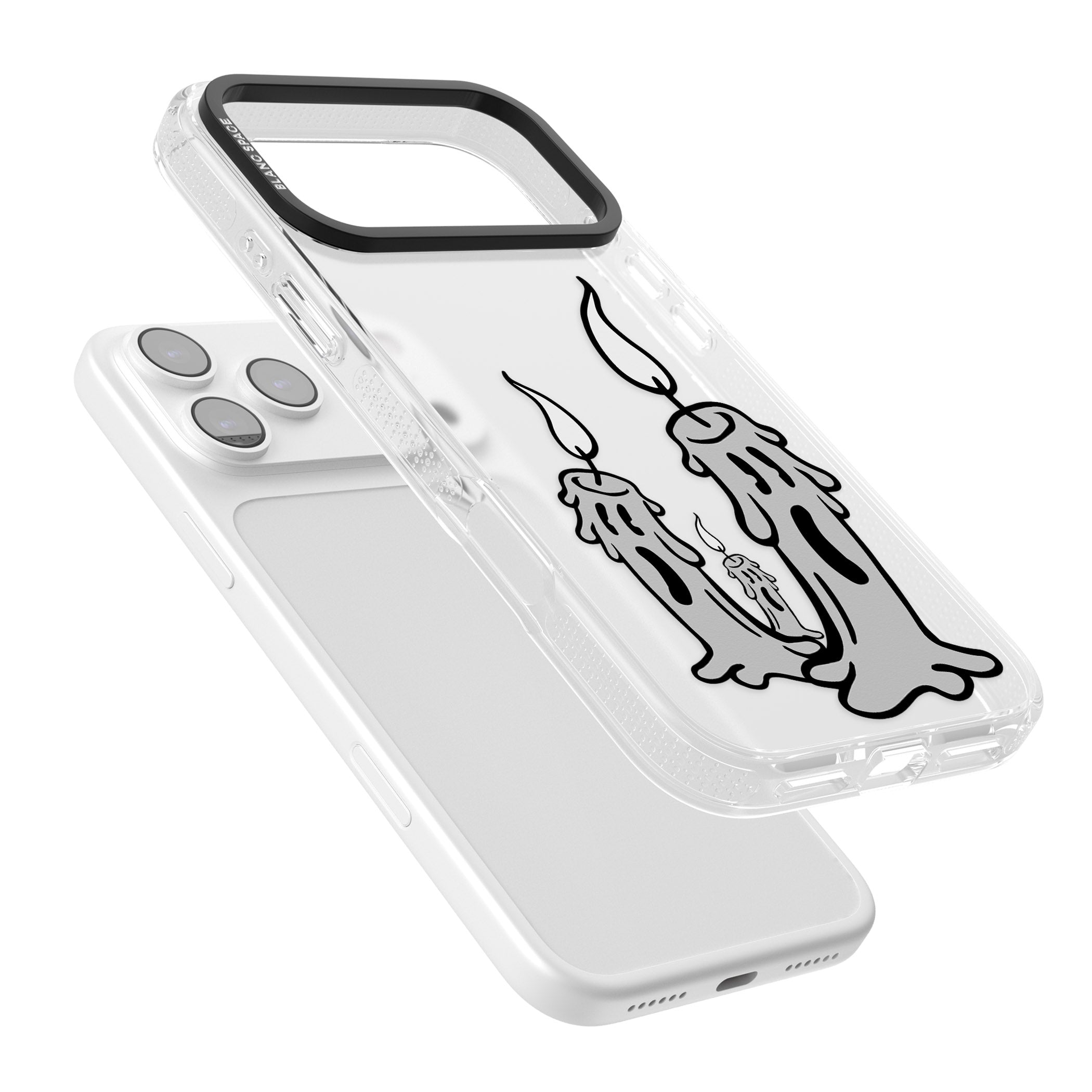 Candle Lit iPhone 17 Pro Impact Air Clear Phone Case Colours