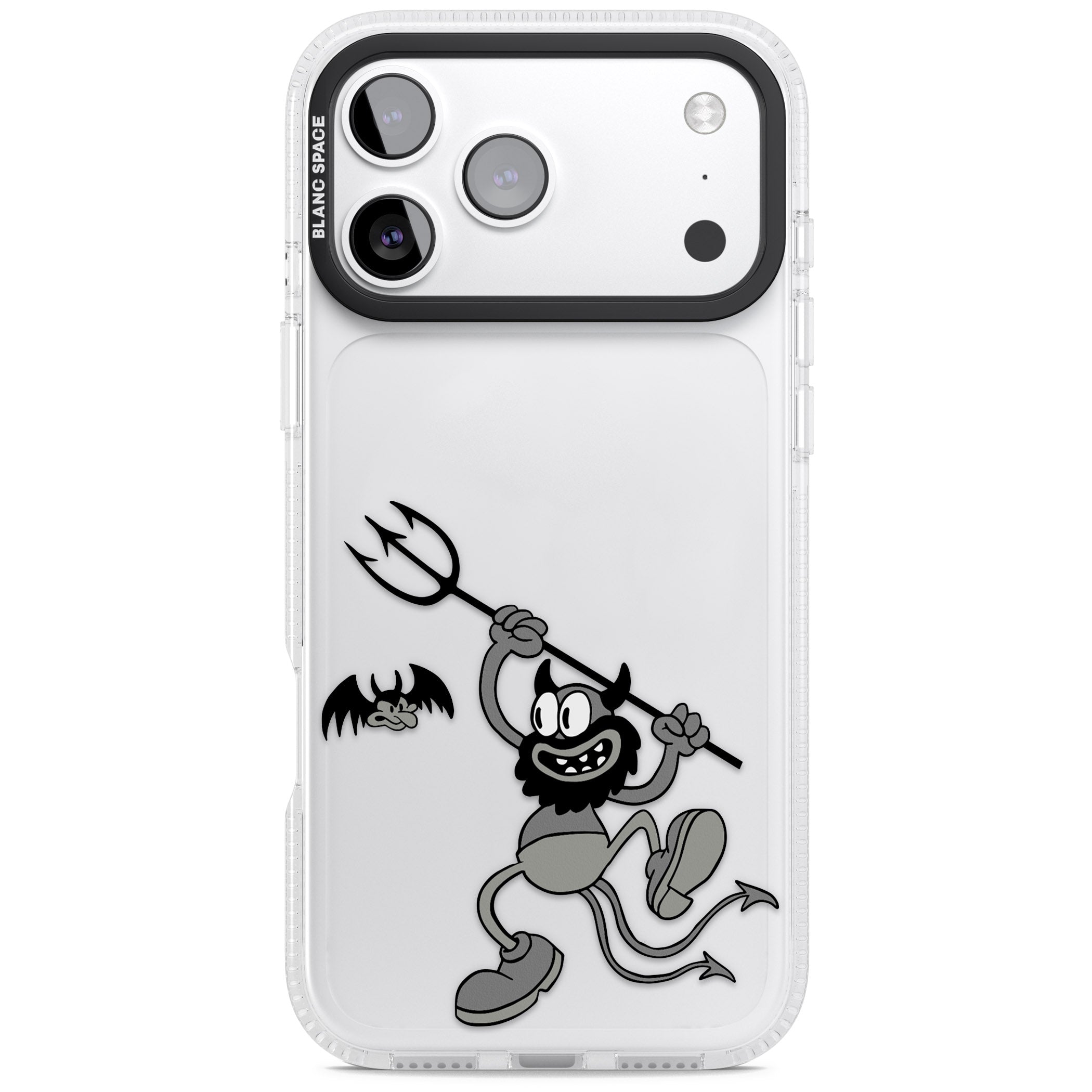 Dancing Devil iPhone 17 Pro Impact Air Clear Phone Case