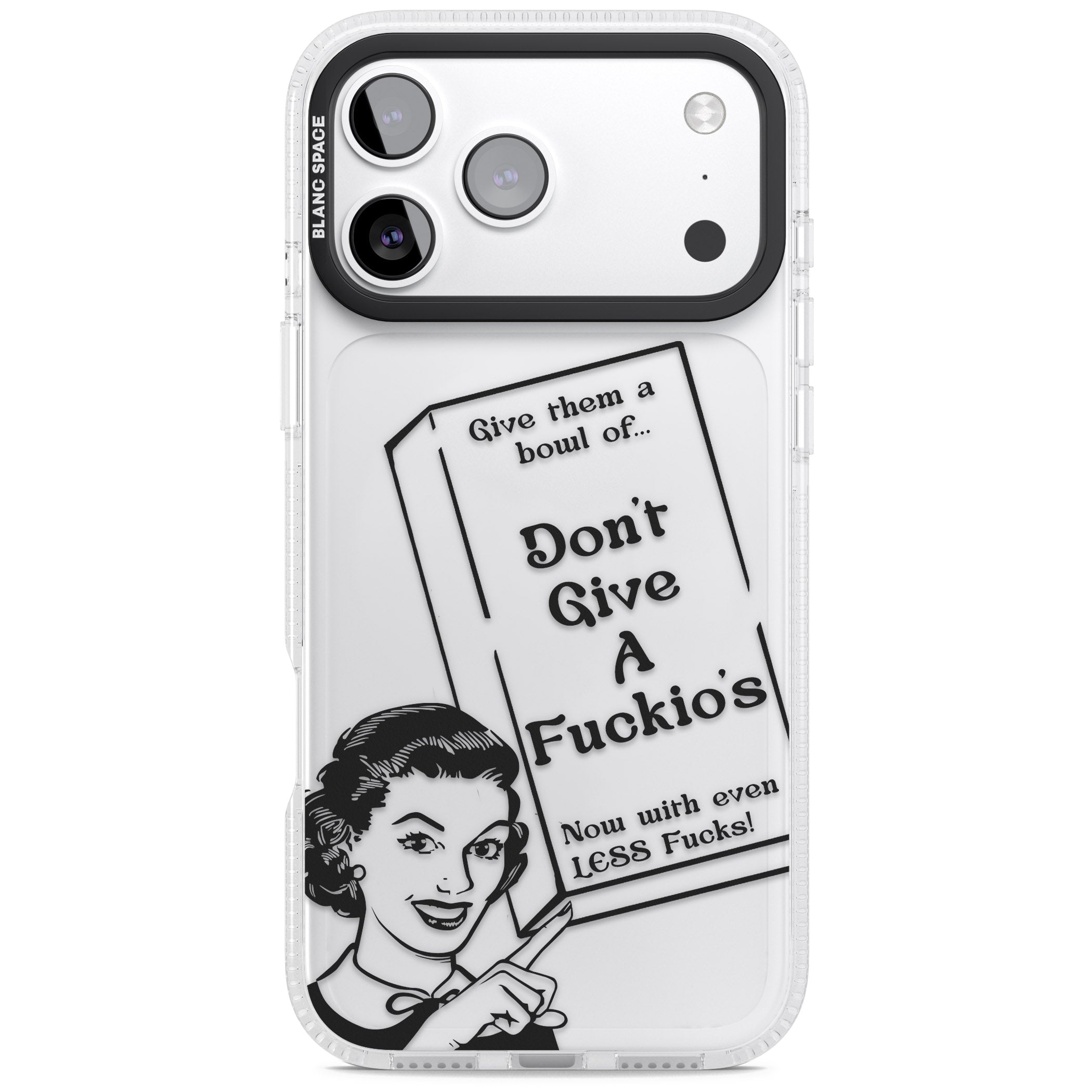 Dont Give A F Ckios Cereal iPhone 17 Pro Impact Air Clear Phone Case