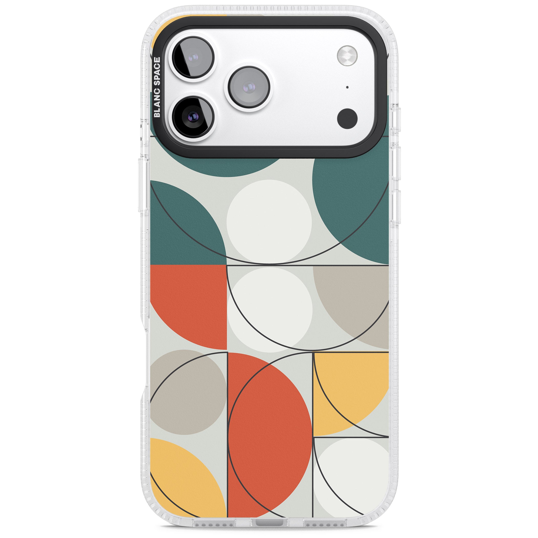 Modern Abstract Circle iPhone 17 Pro Max Impact Air Clear Phone Case