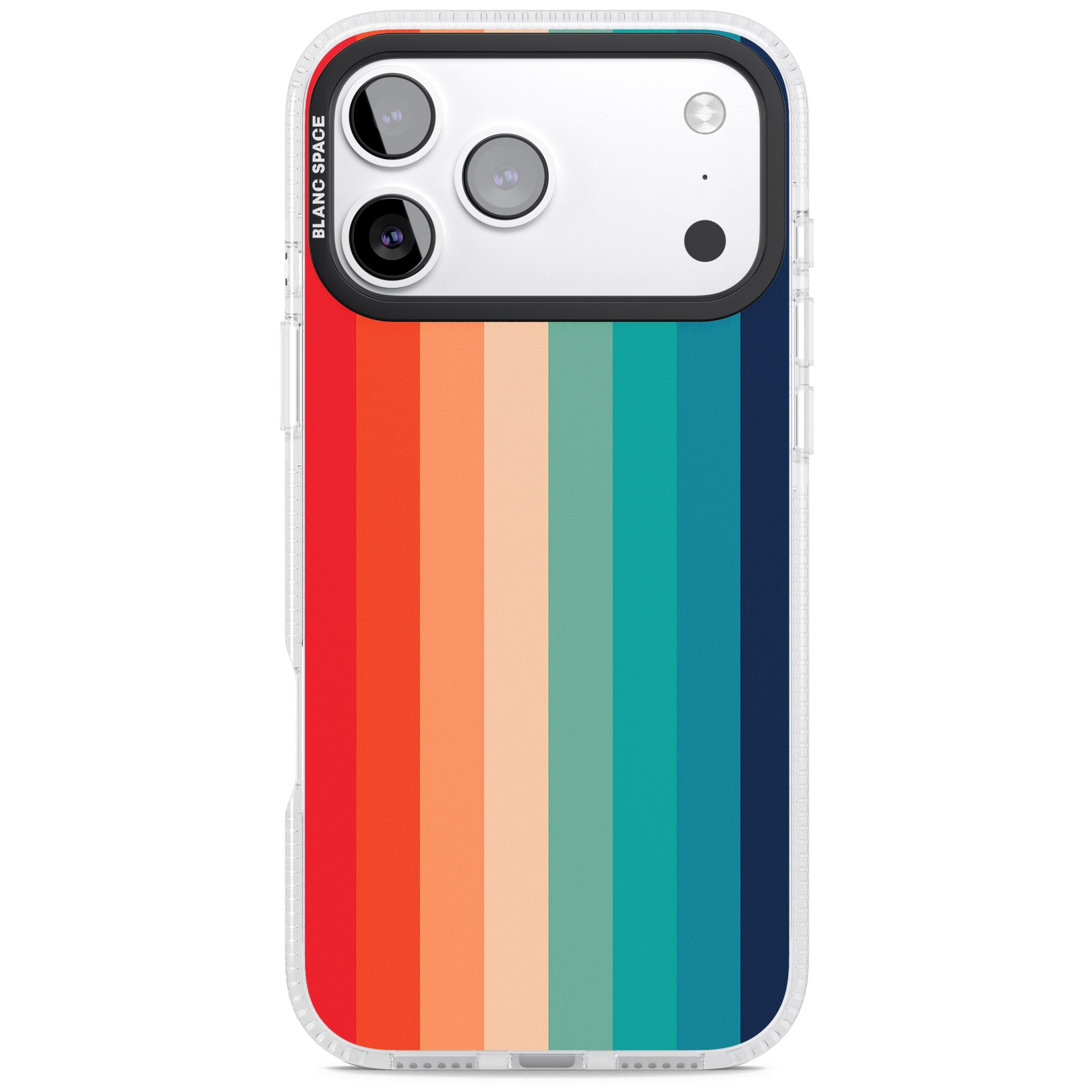 Retro 70'S Colour Palette iPhone 17 Pro Impact Air Clear Phone Case