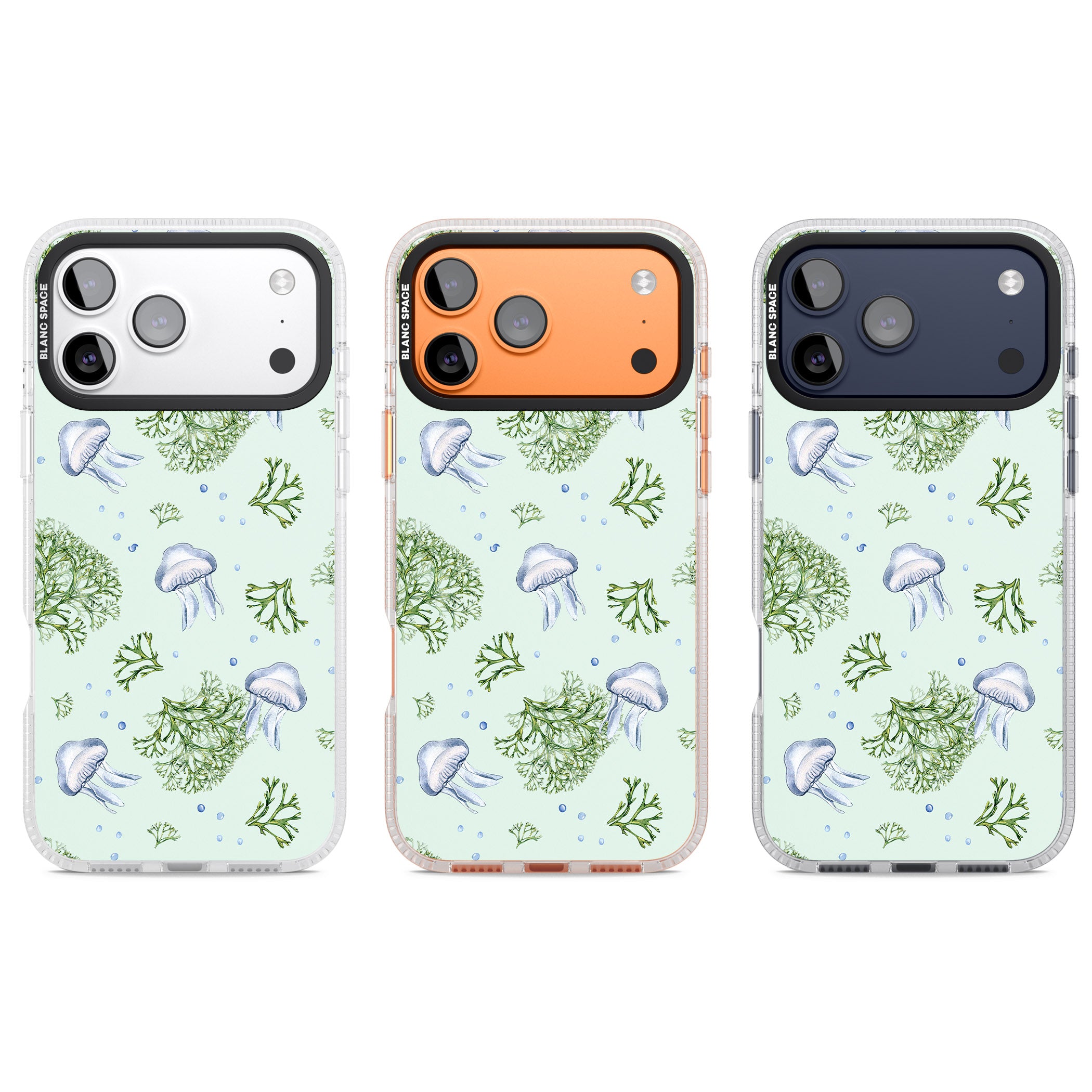 Jellyfish & Seaweed iPhone 17 Pro Impact Air Clear Phone Case APT Impact Protection