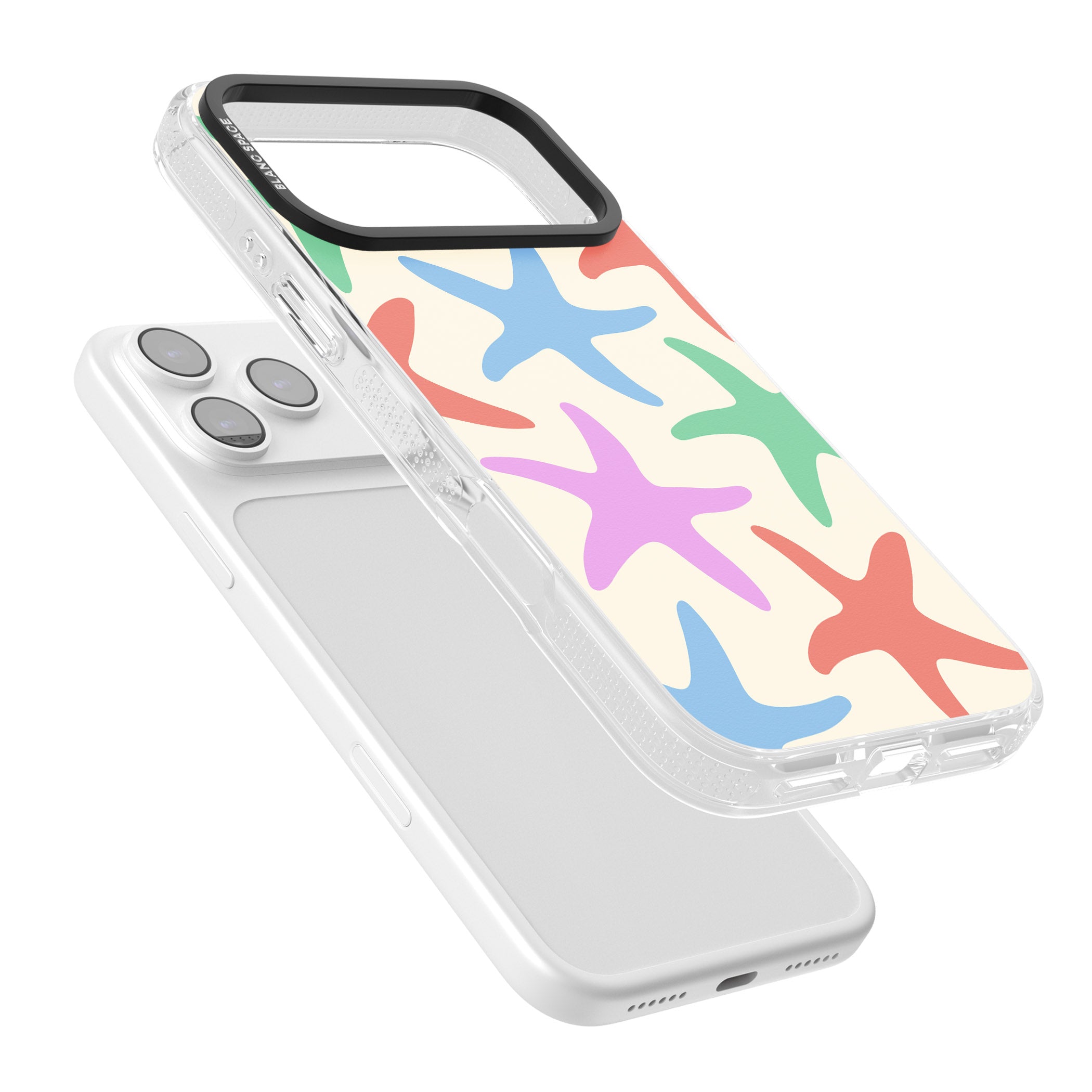 Pastel Starfish iPhone 17 Pro Max Impact Air Clear Phone Case Colours