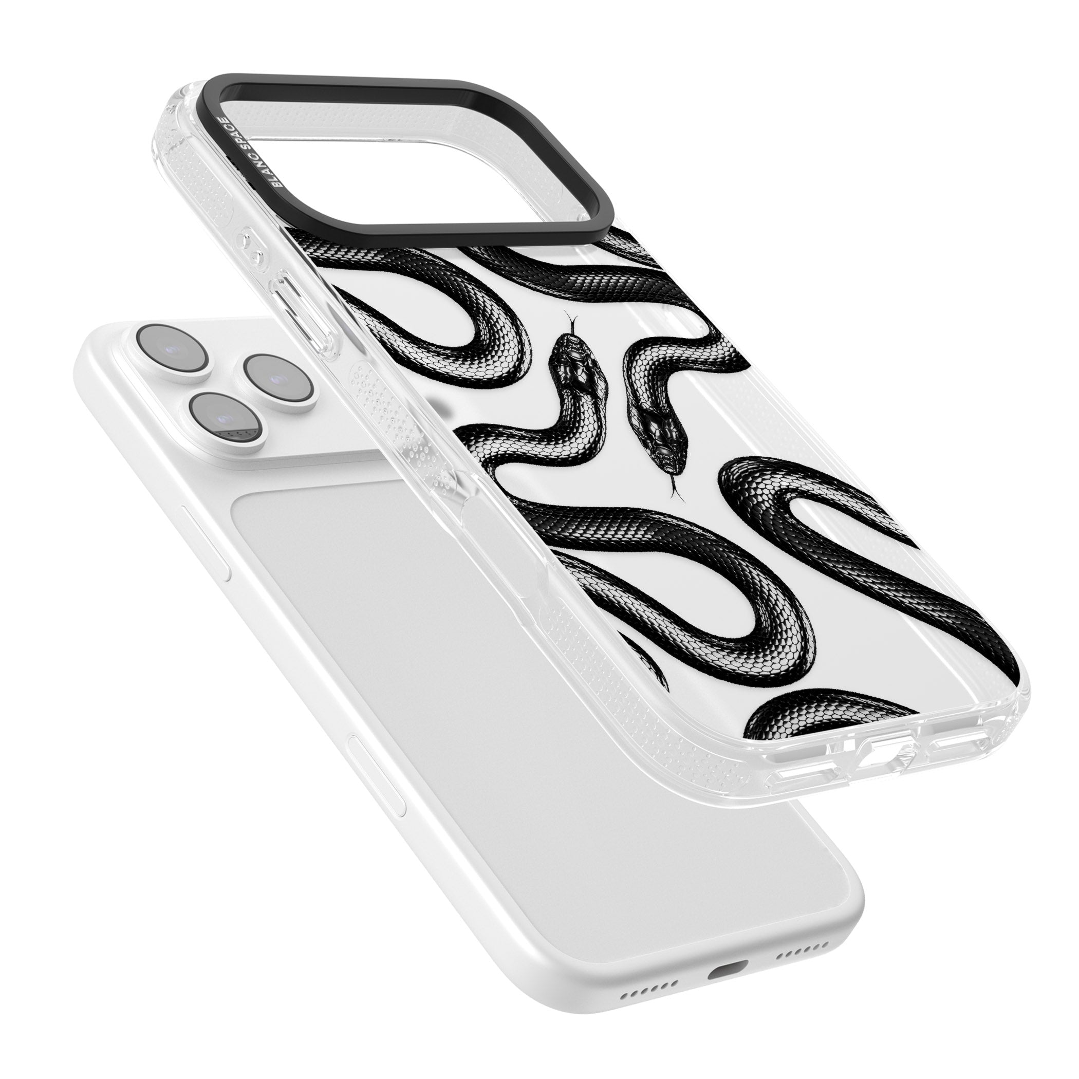 Black Kingsnake iPhone 17 Pro Max Impact Air Clear Phone Case Colours