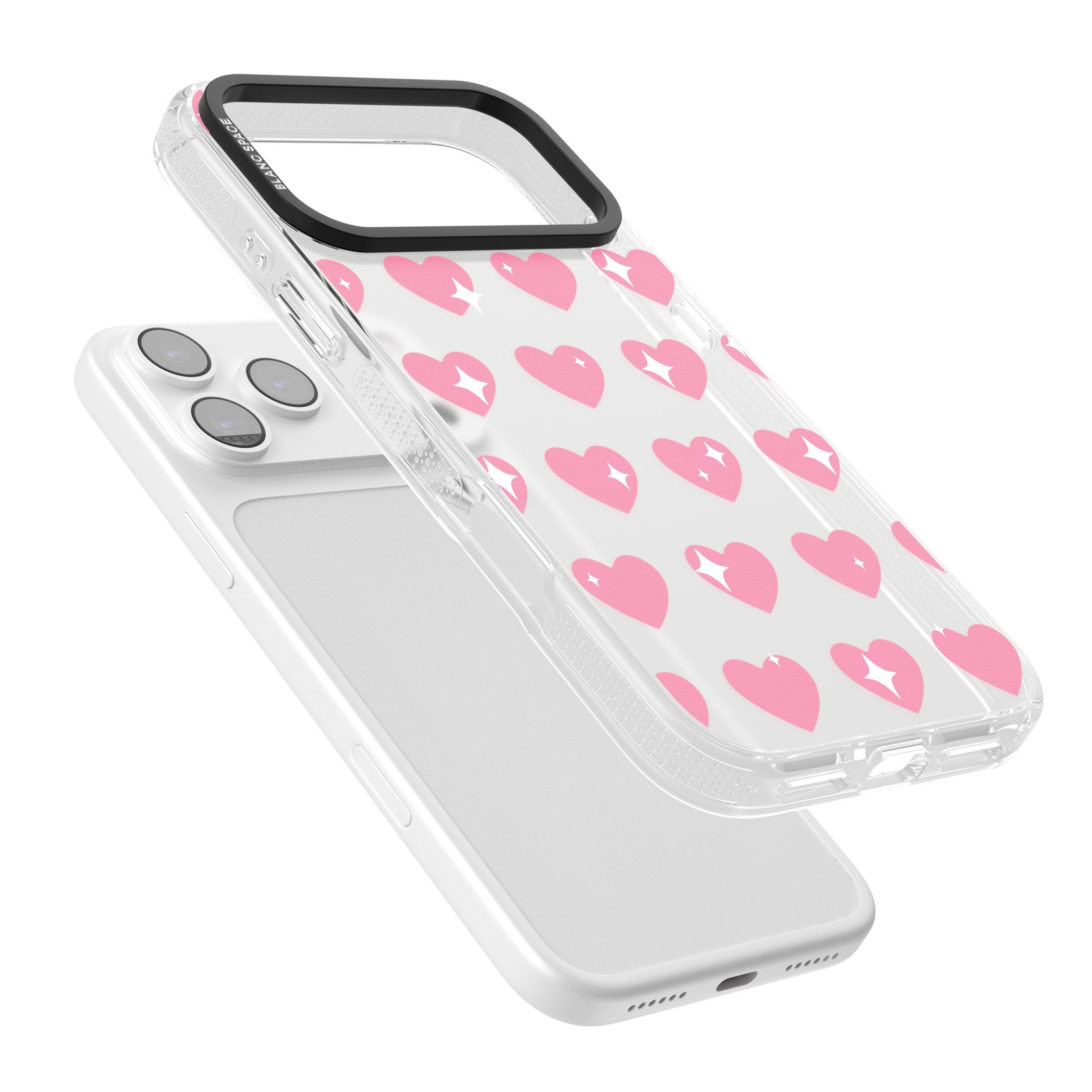 Sweet Hearts iPhone 17 Pro Max Impact Air Clear Phone Case Colours